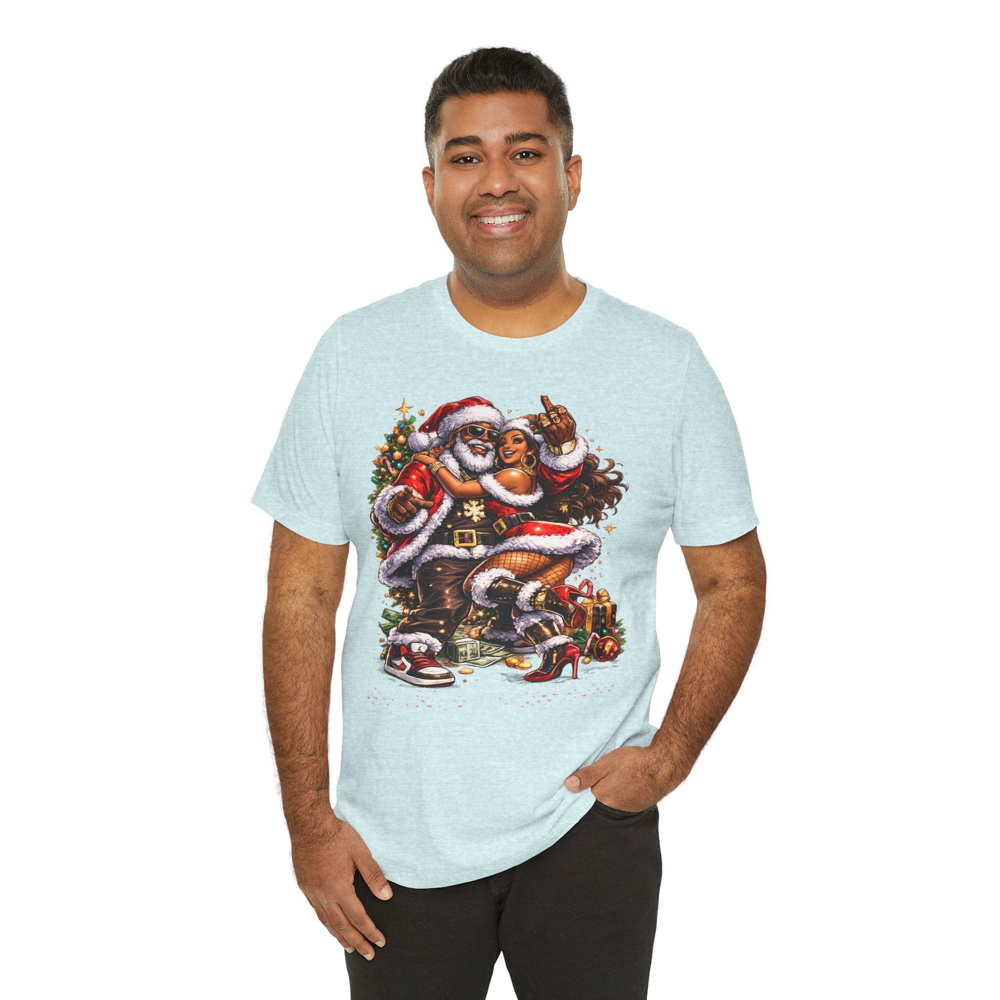 Hip Hop Santa & Mrs. Claus – Urban Christmas T-Shirt