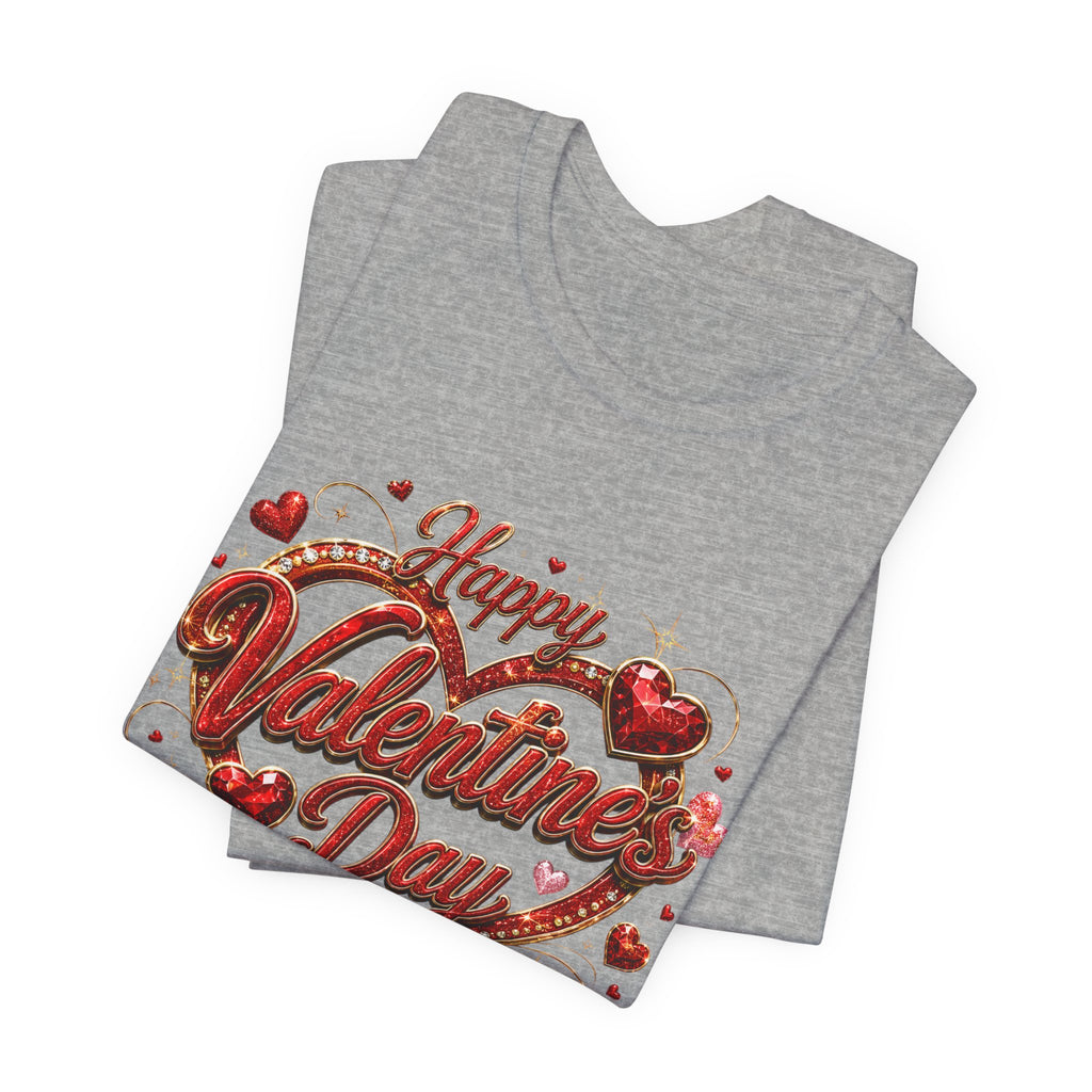 Happy Valentine's Day Glam Heart T-Shirt