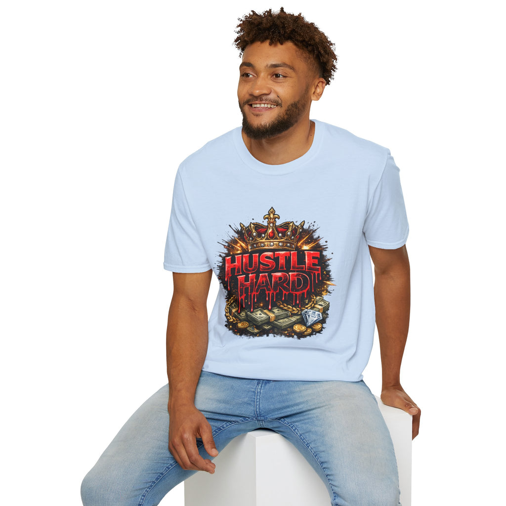 Hustle Hard T-Shirt – Crown & Money Graphic Tee