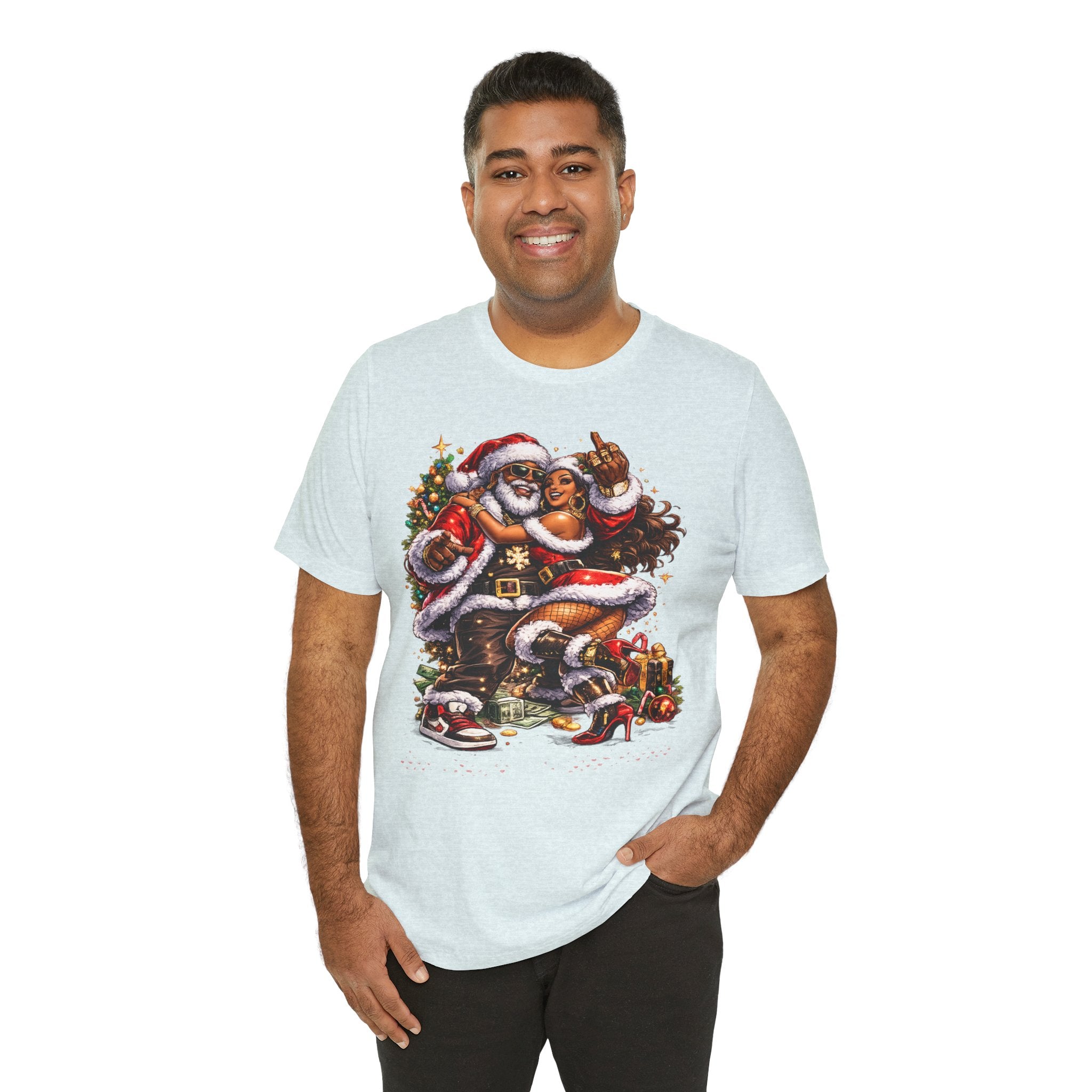 Hip Hop Santa & Mrs. Claus – Urban Christmas T-Shirt