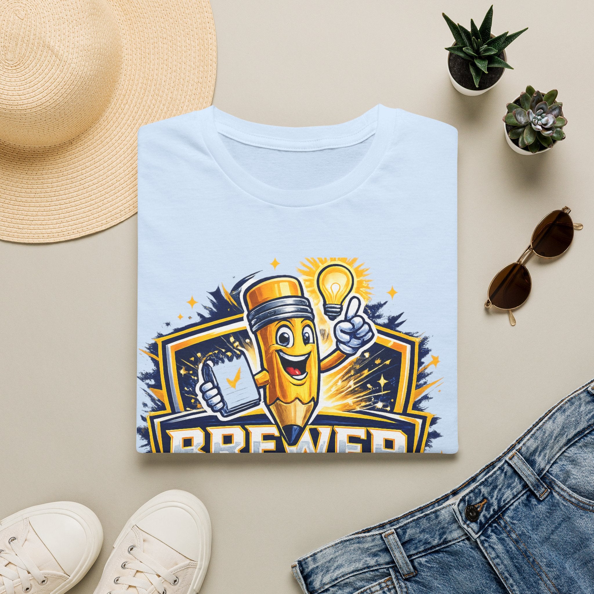 Brewer Early Innovation Academy T-Shirt | Columbus GA School Spirit Tee | BEIA Pencil Mascot Graphic Tee