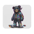 Gangsta Bear Mouse Pad – Bold Street Art Graffiti Graphic Desk Accessory