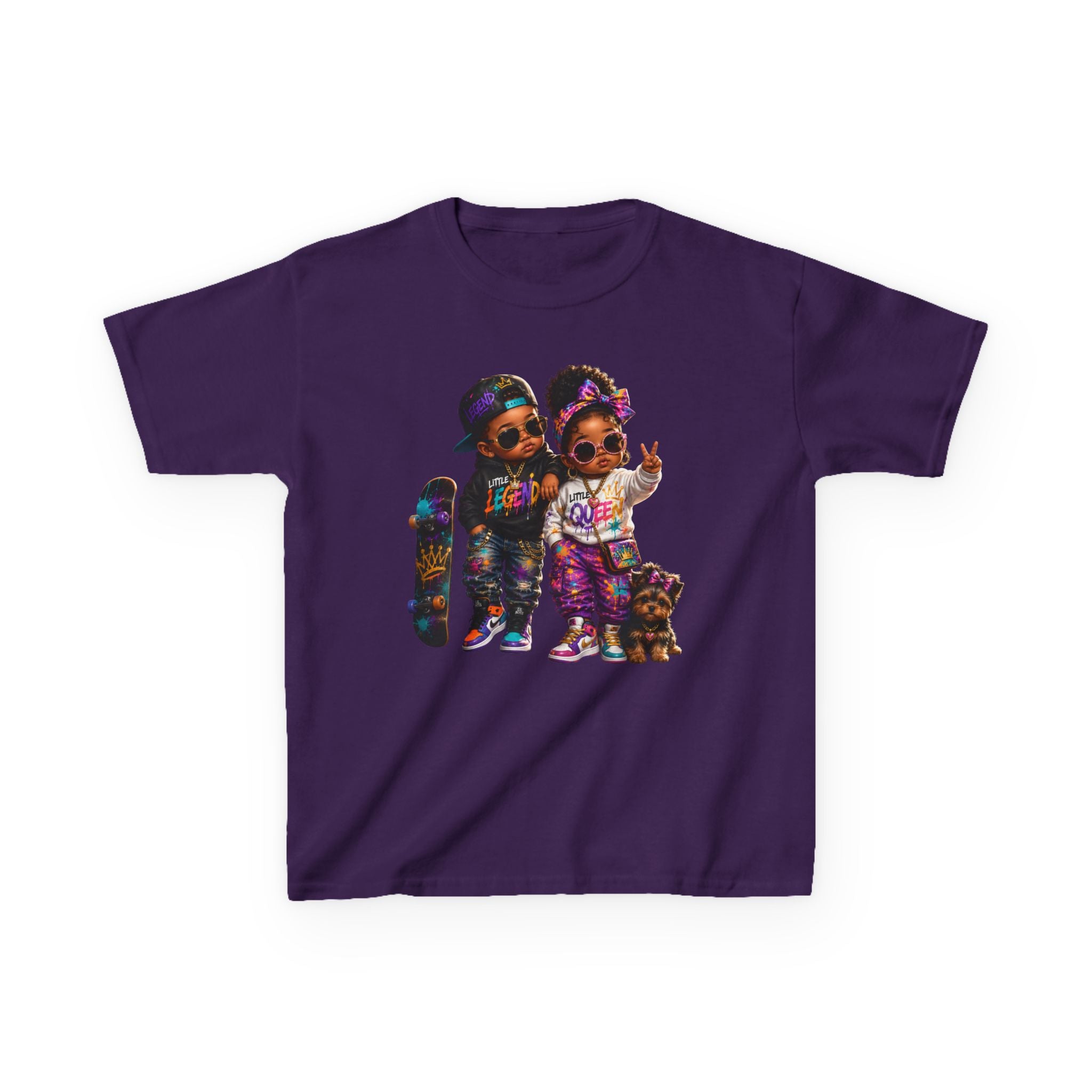 Little Legend & Little Queen T-Shirt | Back to School Hip Hop Kids Graphic Tee | Urban Streetwear Shirt