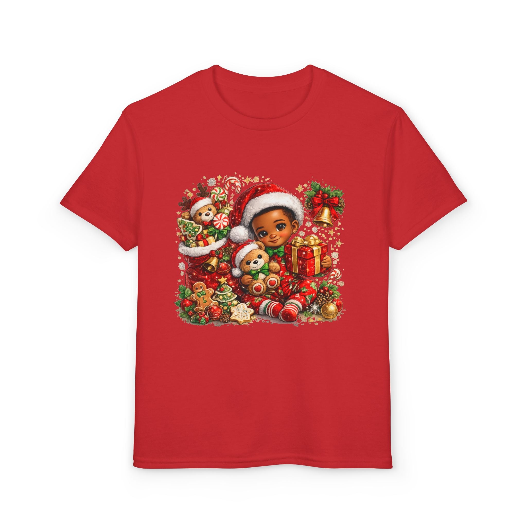 Black Boy Christmas Shirt – Melanin Kids Holiday Tee | Christmas Gift for Boys