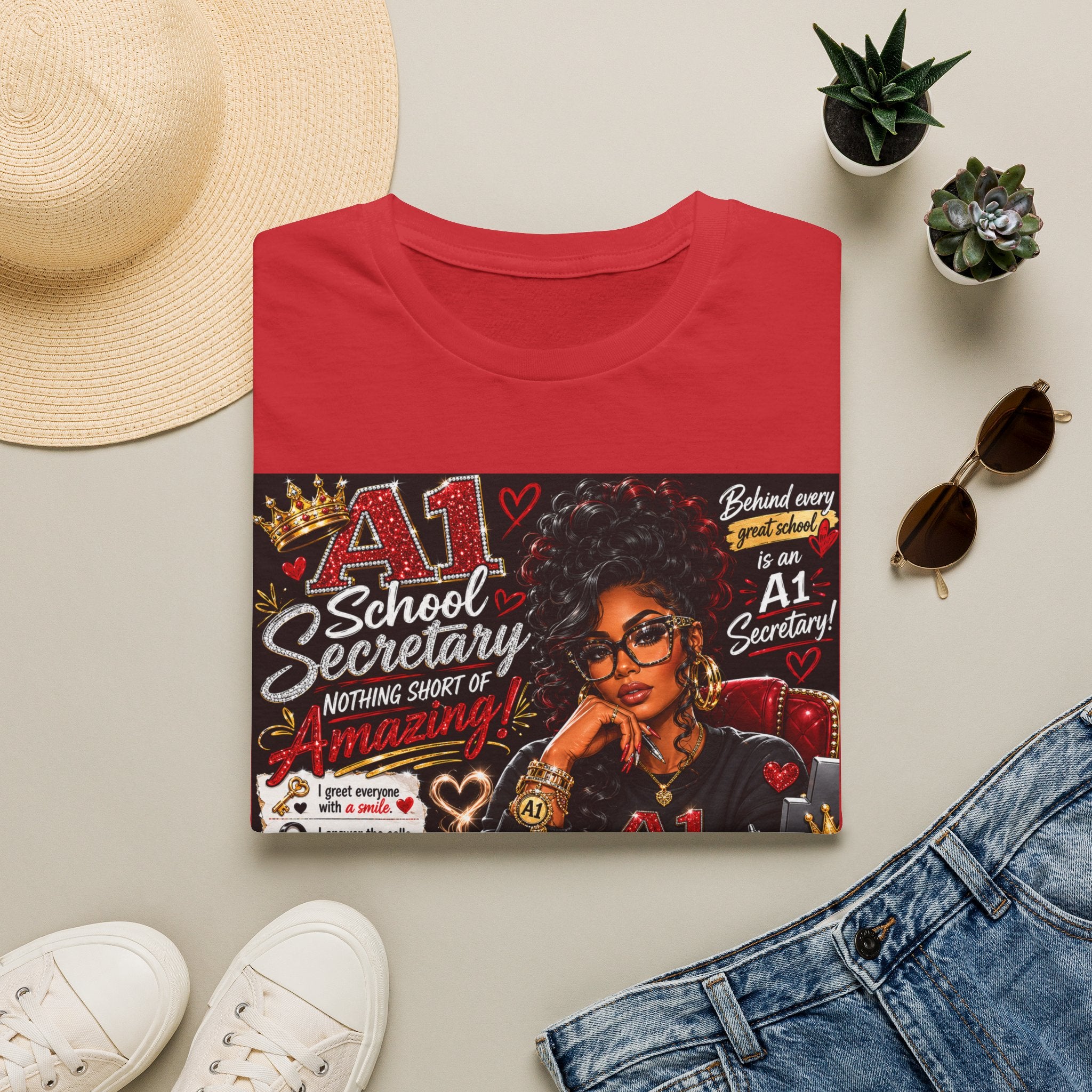 A1 School Secretary Graphic T-Shirt — Nothing Short of Amazing