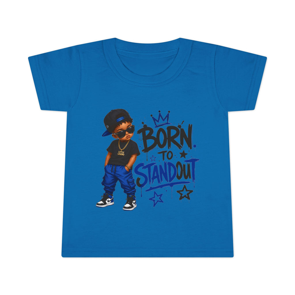 Born to Standout Toddler Tee | Hip-Hop Little King Graphic T-Shirt