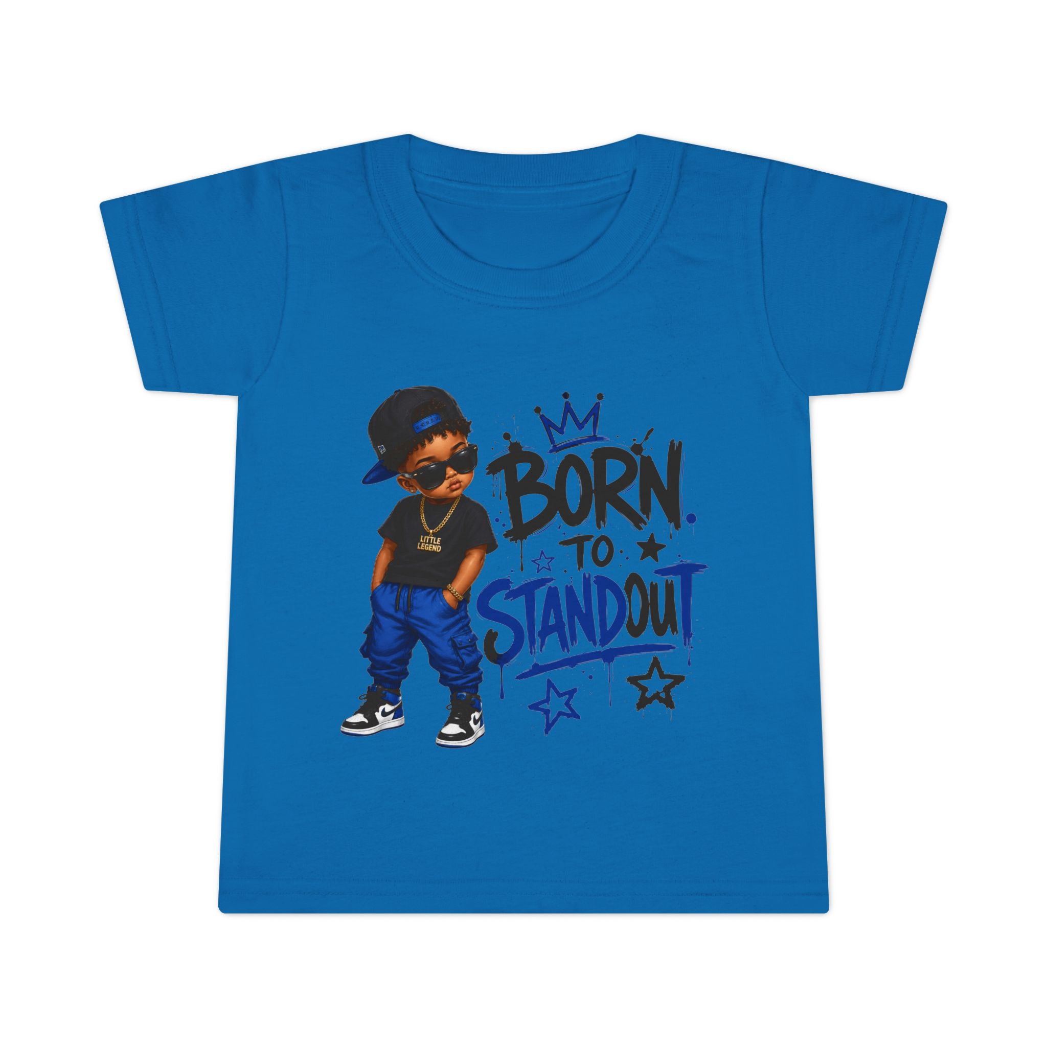 Born to Standout Toddler Tee | Hip-Hop Little King Graphic T-Shirt