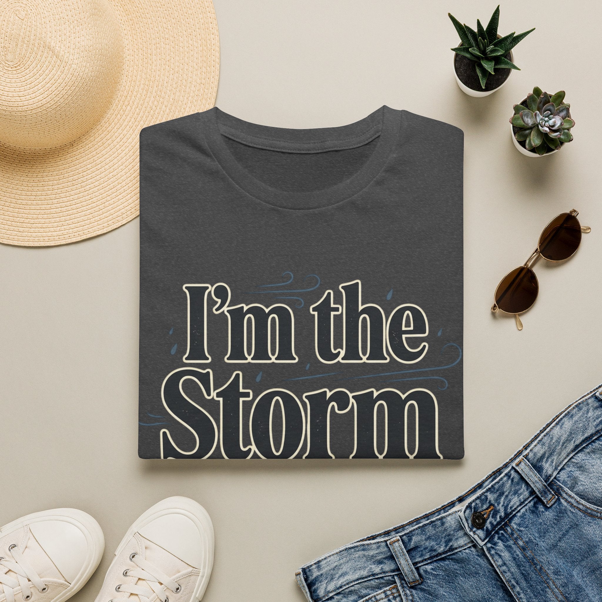 I'm the Storm They Whispered About T-Shirt | Bold Empowerment Tee | Motivational Graphic Tee