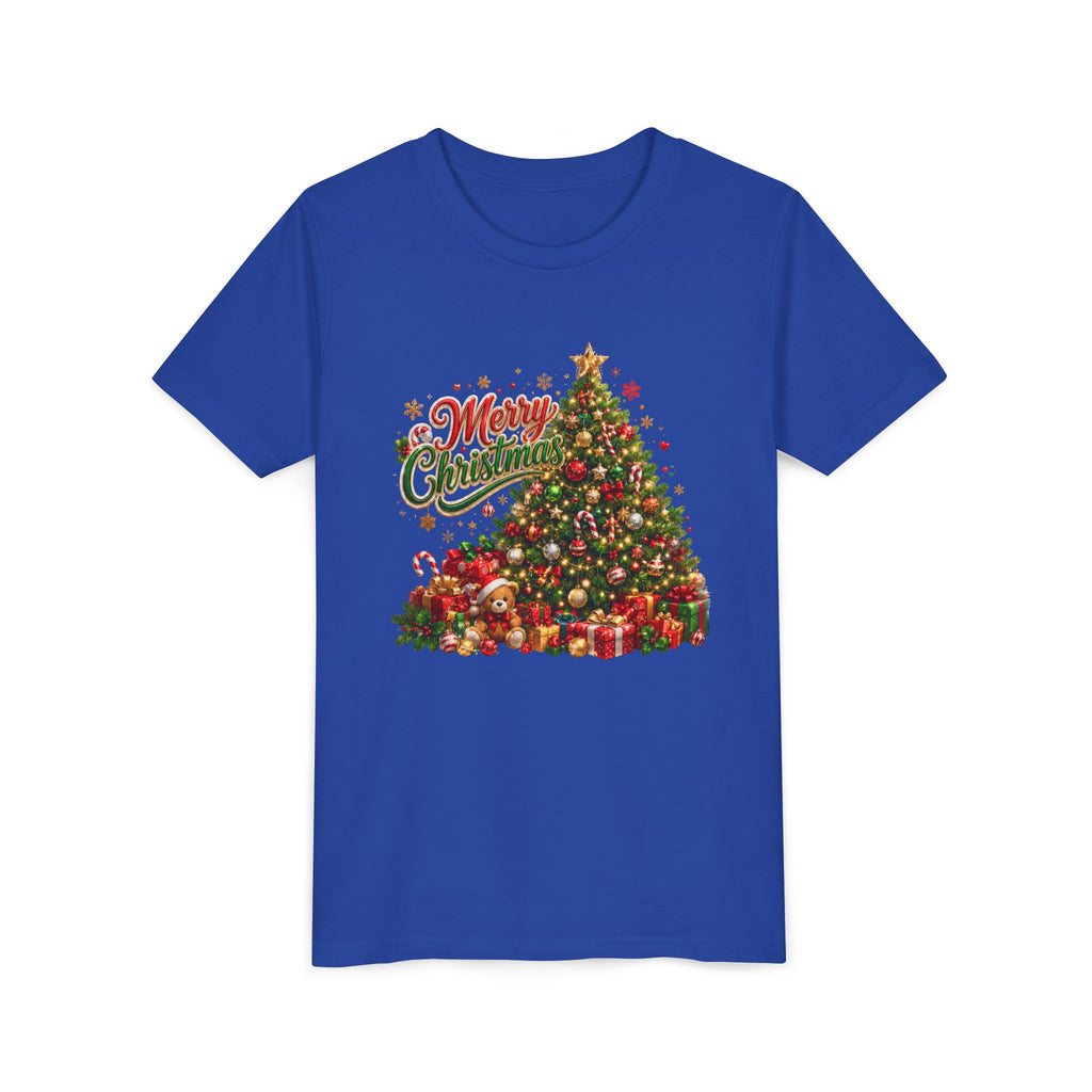 Merry Christmas Tree Shirt – Classic Holiday Tee | Christmas Gift for Kids and Famil