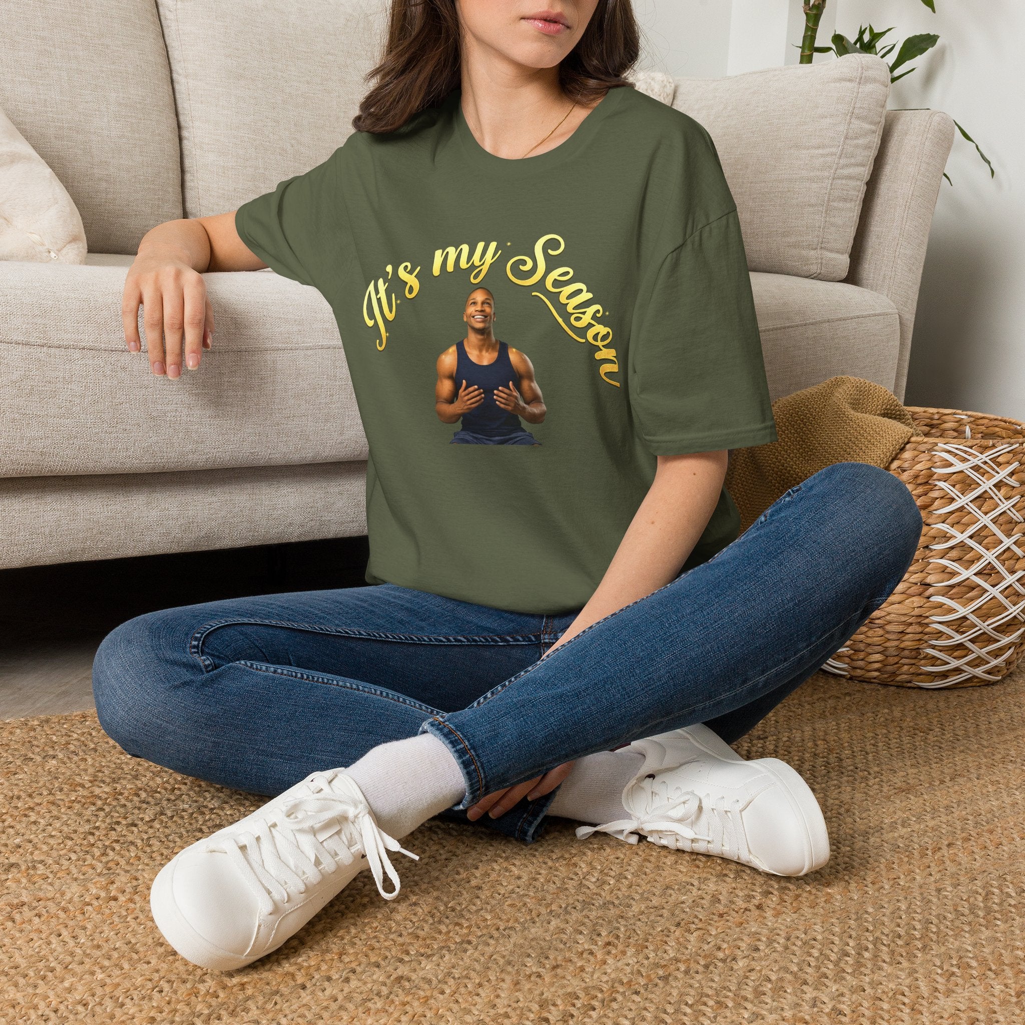 It's My Season T-Shirt | Gold Motivational Tee | Men's Empowerment Graphic Tee