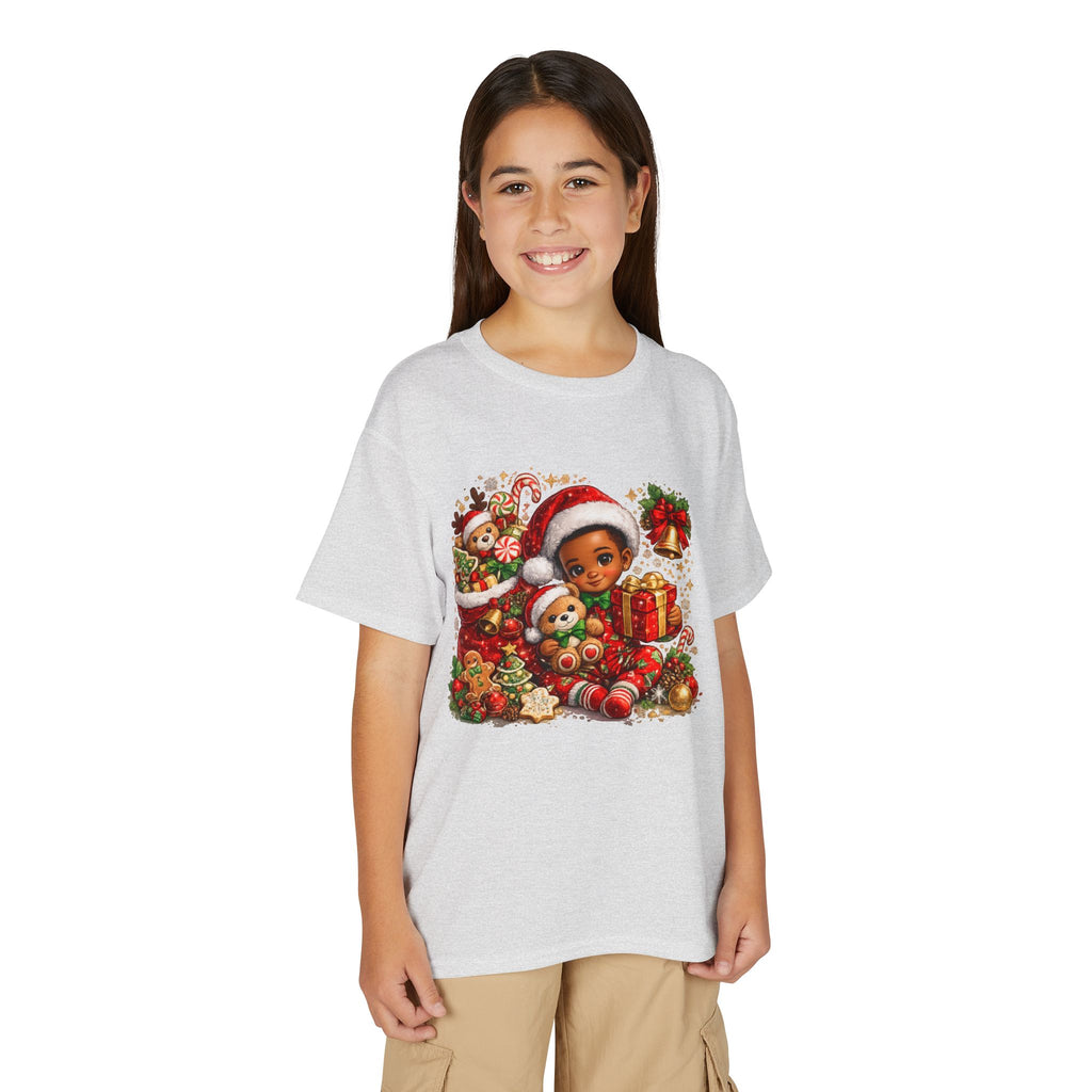 Black Boy Christmas Shirt – Melanin Kids Holiday Tee | Christmas Gift for Boys