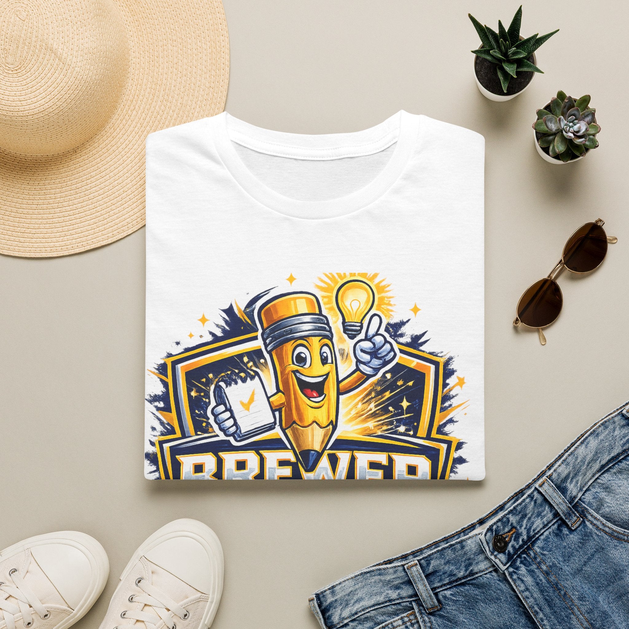 Brewer Early Innovation Academy T-Shirt | Columbus GA School Spirit Tee | BEIA Pencil Mascot Graphic Tee