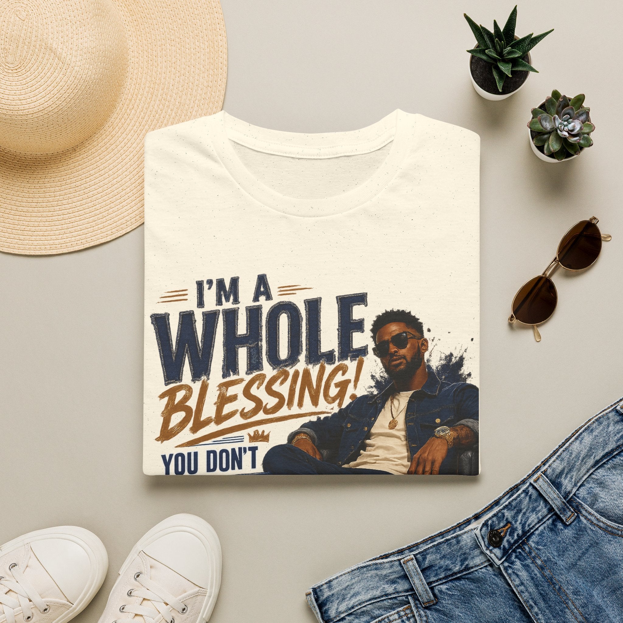 I'm A Whole Blessing T-Shirt — Inspirational Faith Graphic Tee
