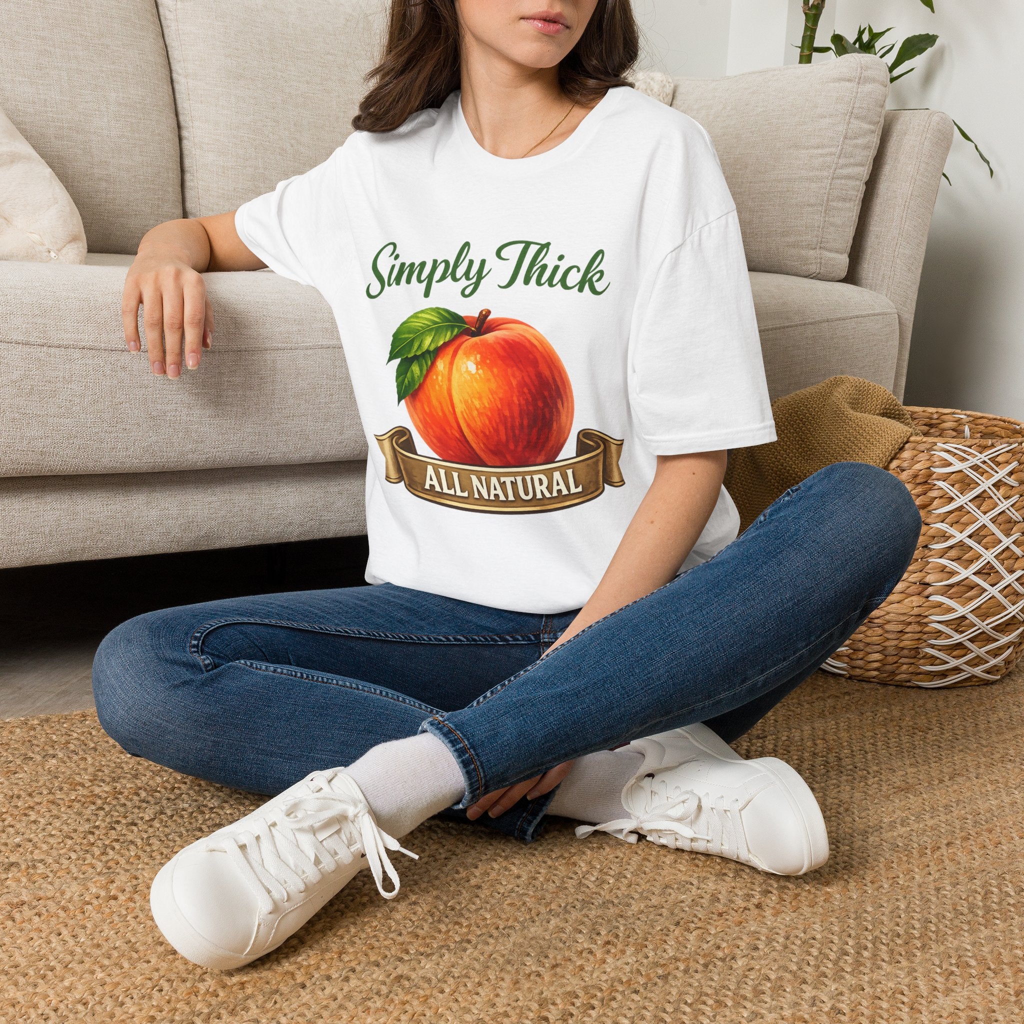 Simply Thick All Natural – Peach Graphic Tee