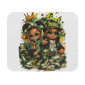 Lil King & Queen Mouse Pad | Hip Hop Baby Camo Desk Pad | Urban Streetwear Office Accessory