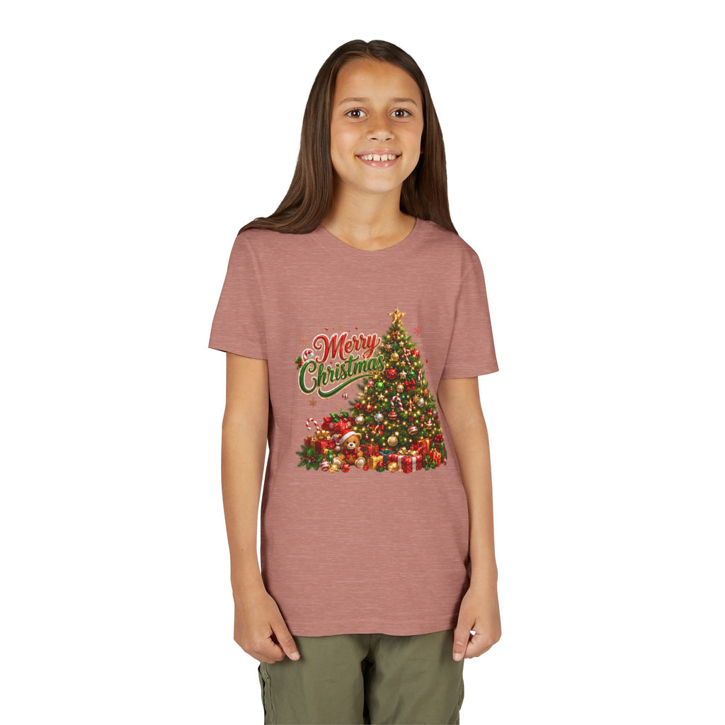 Merry Christmas Tree Shirt – Classic Holiday Tee | Christmas Gift for Kids and Famil