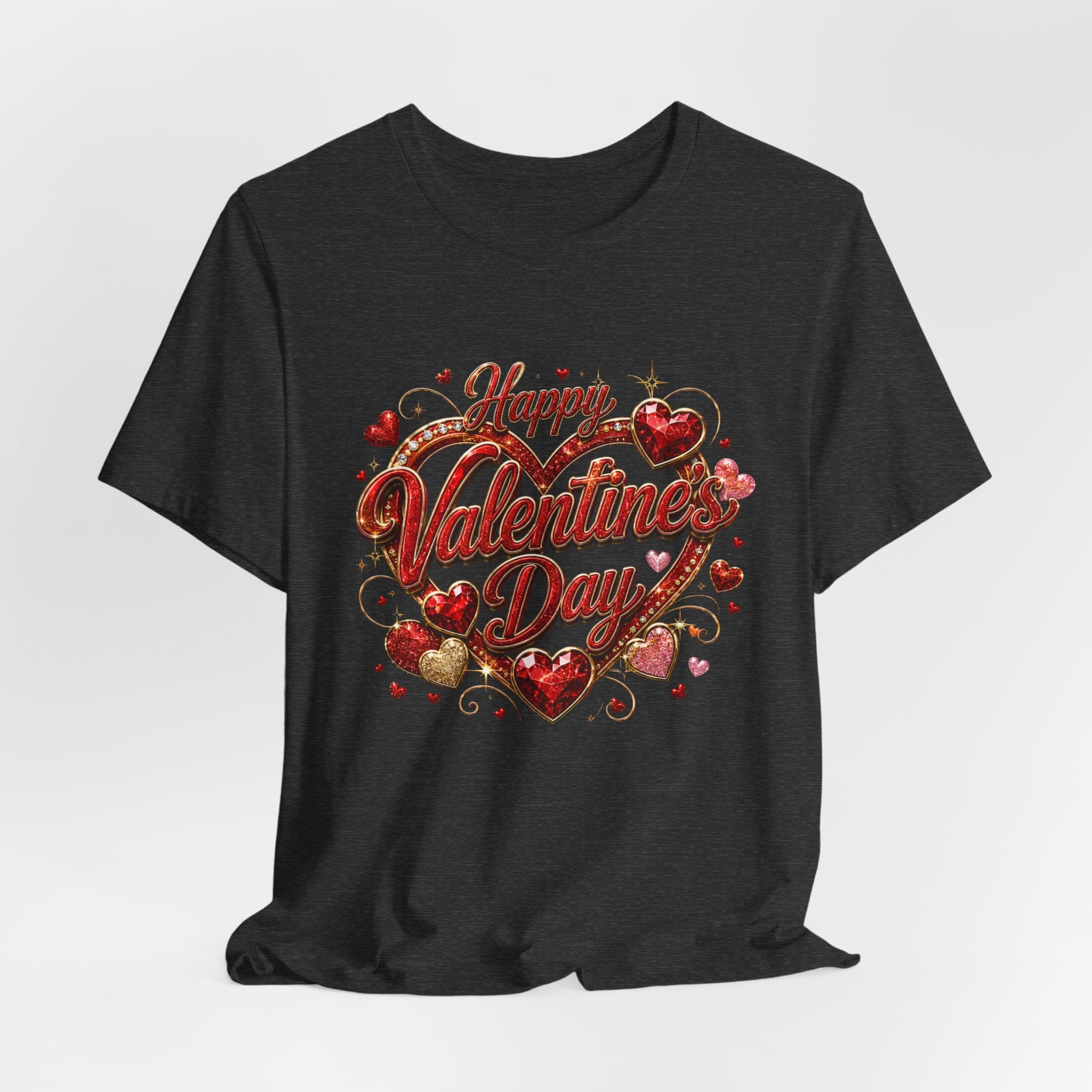 Happy Valentine's Day Glam Heart T-Shirt