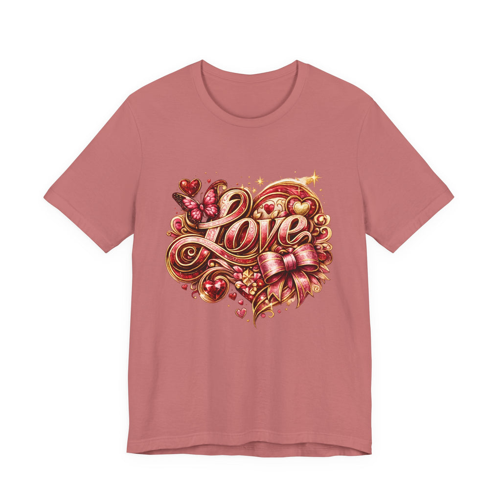 Love – Butterfly & Bow Valentine's Day T-Shirt
