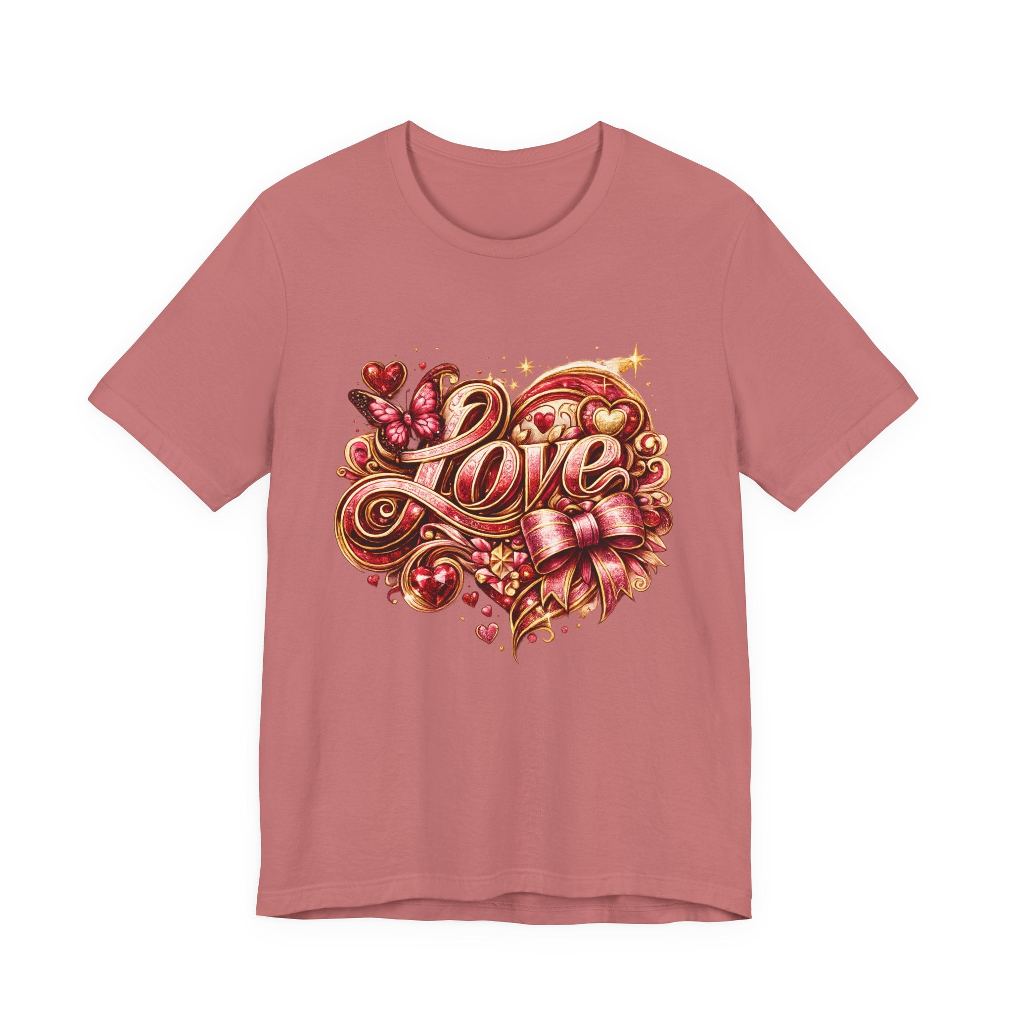 Love – Butterfly & Bow Valentine's Day T-Shirt
