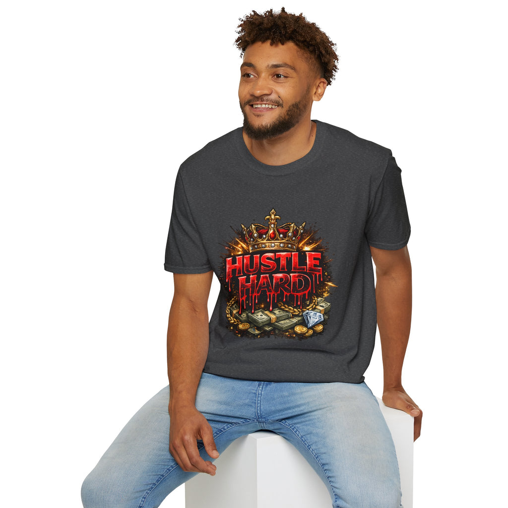 Hustle Hard T-Shirt – Crown & Money Graphic Tee