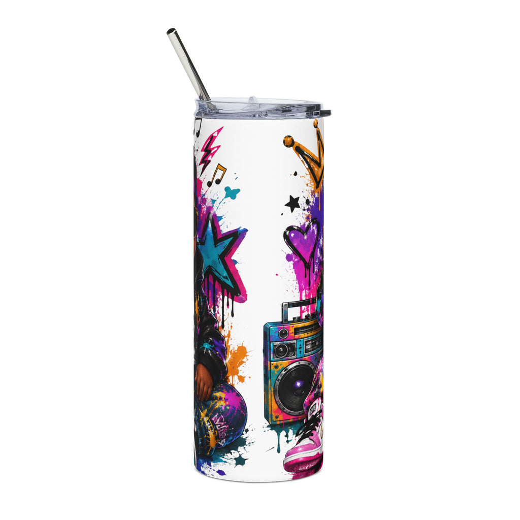 Lil King & Queen Tumbler – Hip Hop Baby Graffiti Graphic Drinkware