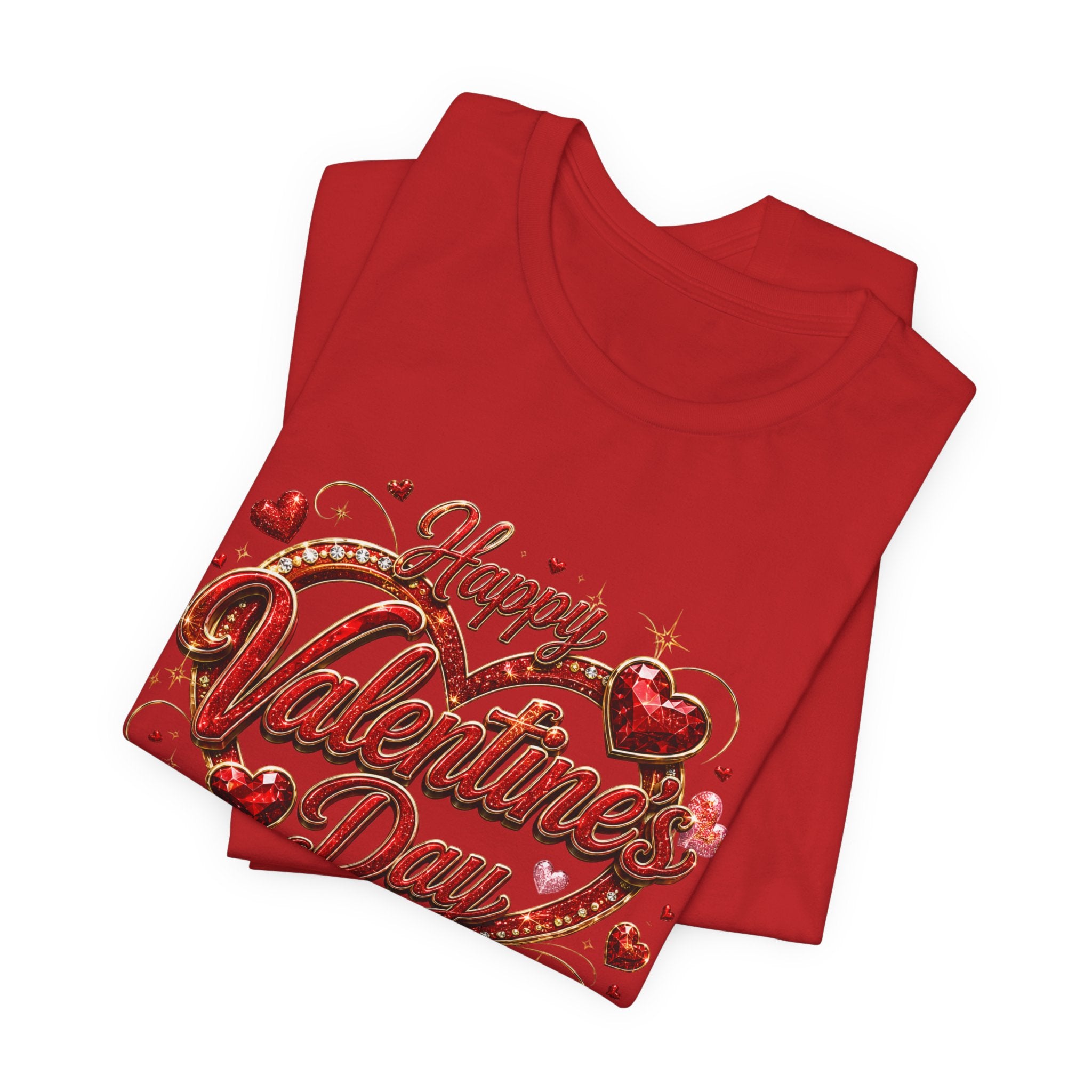 Happy Valentine's Day Glam Heart T-Shirt
