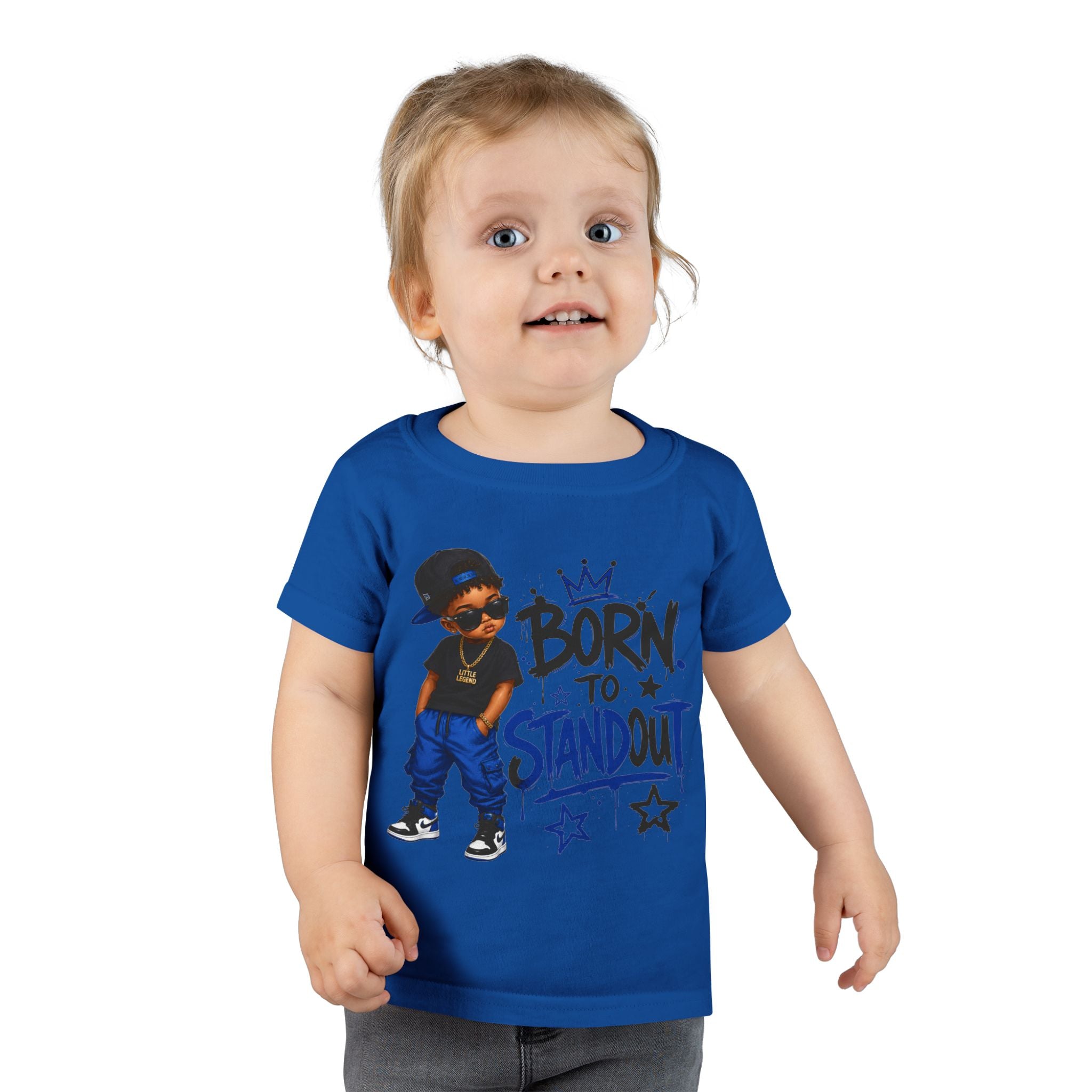 Born to Standout Toddler Tee | Hip-Hop Little King Graphic T-Shirt