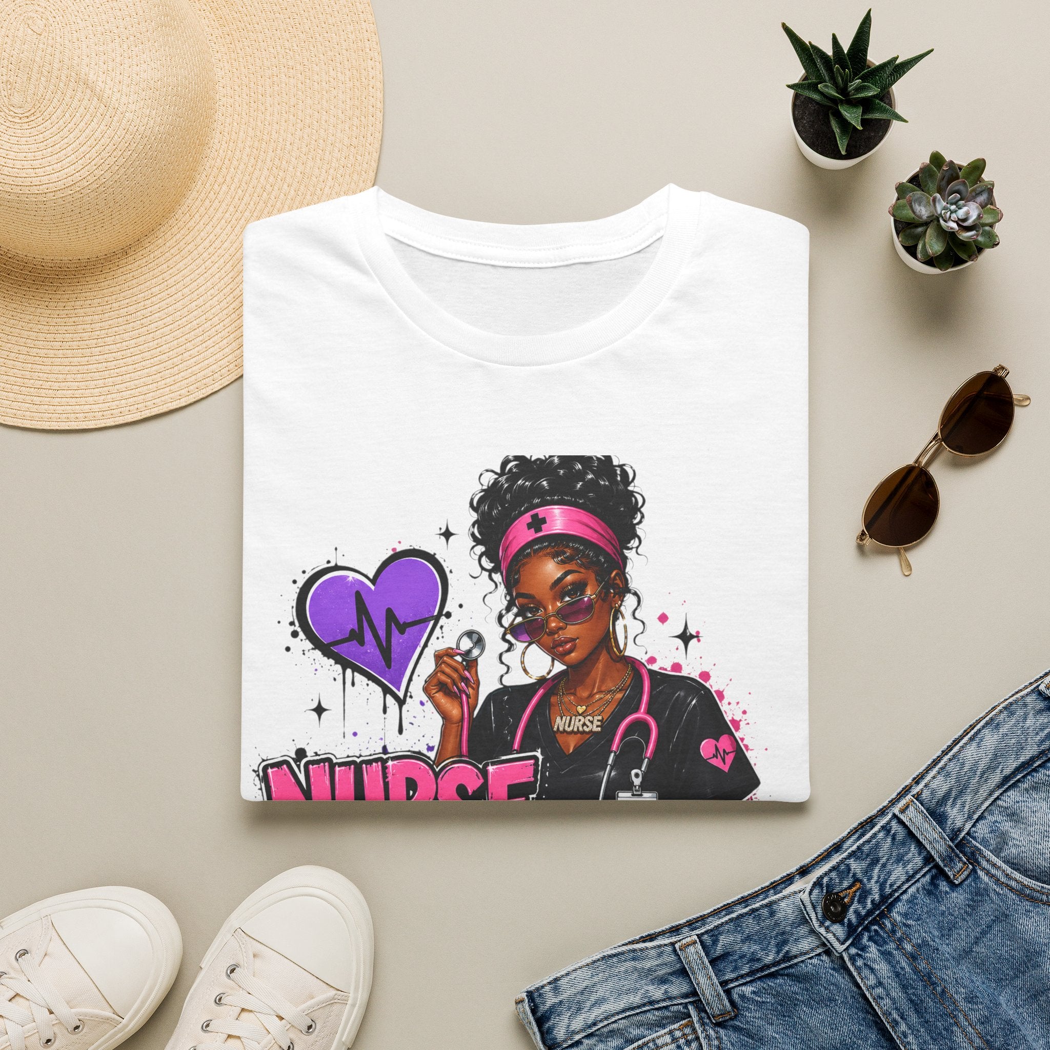 Nurse In Progress T-Shirt | Future Nurse Gift | Black Girl Nurse Graphic Tee