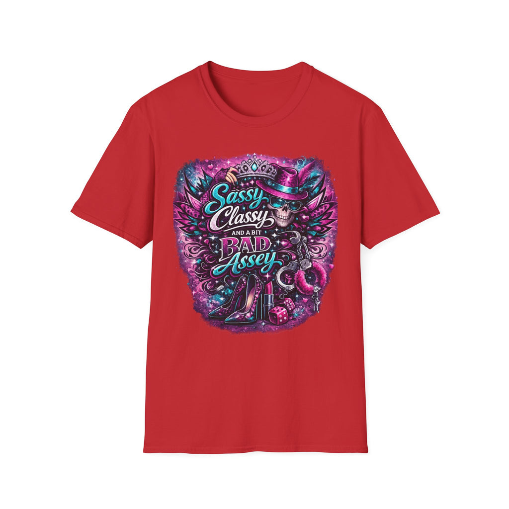 Sassy Classy And A Bit Bad Assey T-Shirt | Skeleton Queen Women's Graphic Tee