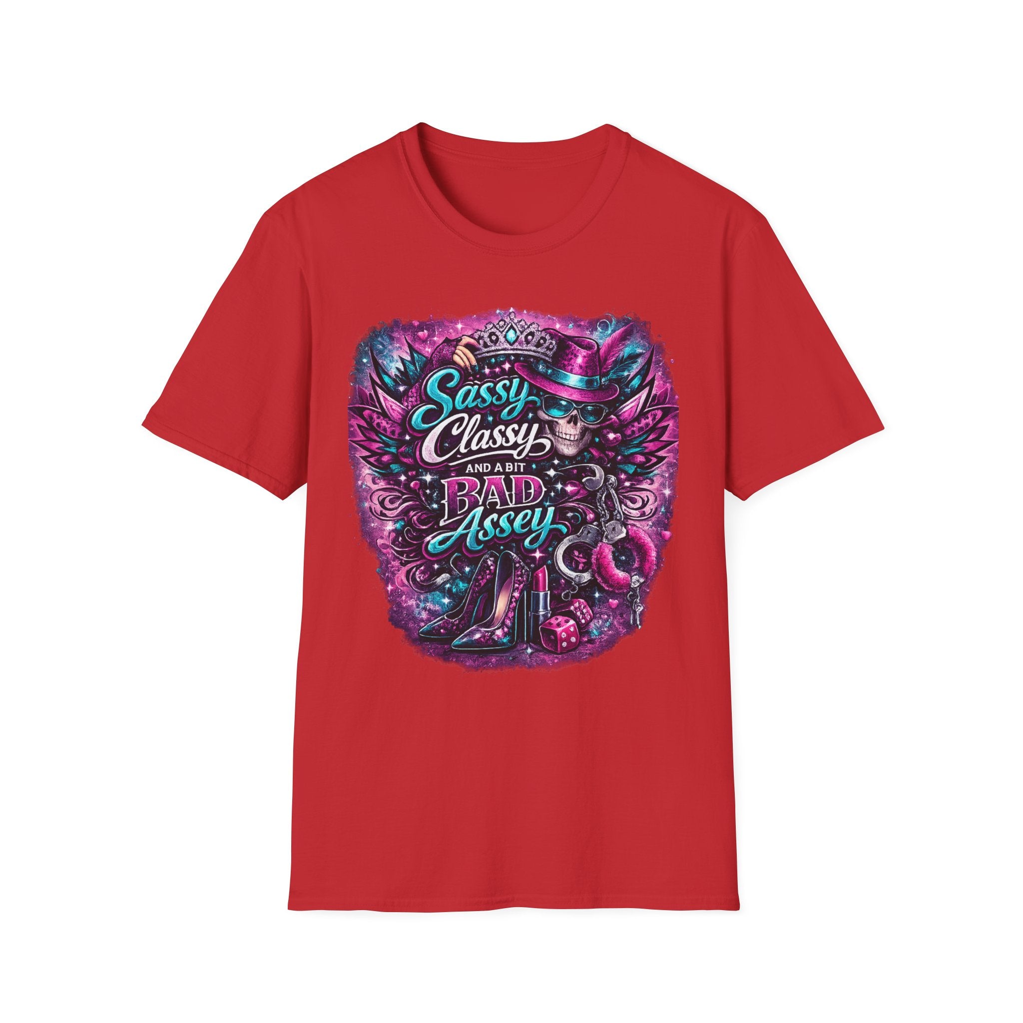 Sassy Classy And A Bit Bad Assey T-Shirt | Skeleton Queen Women's Graphic Tee