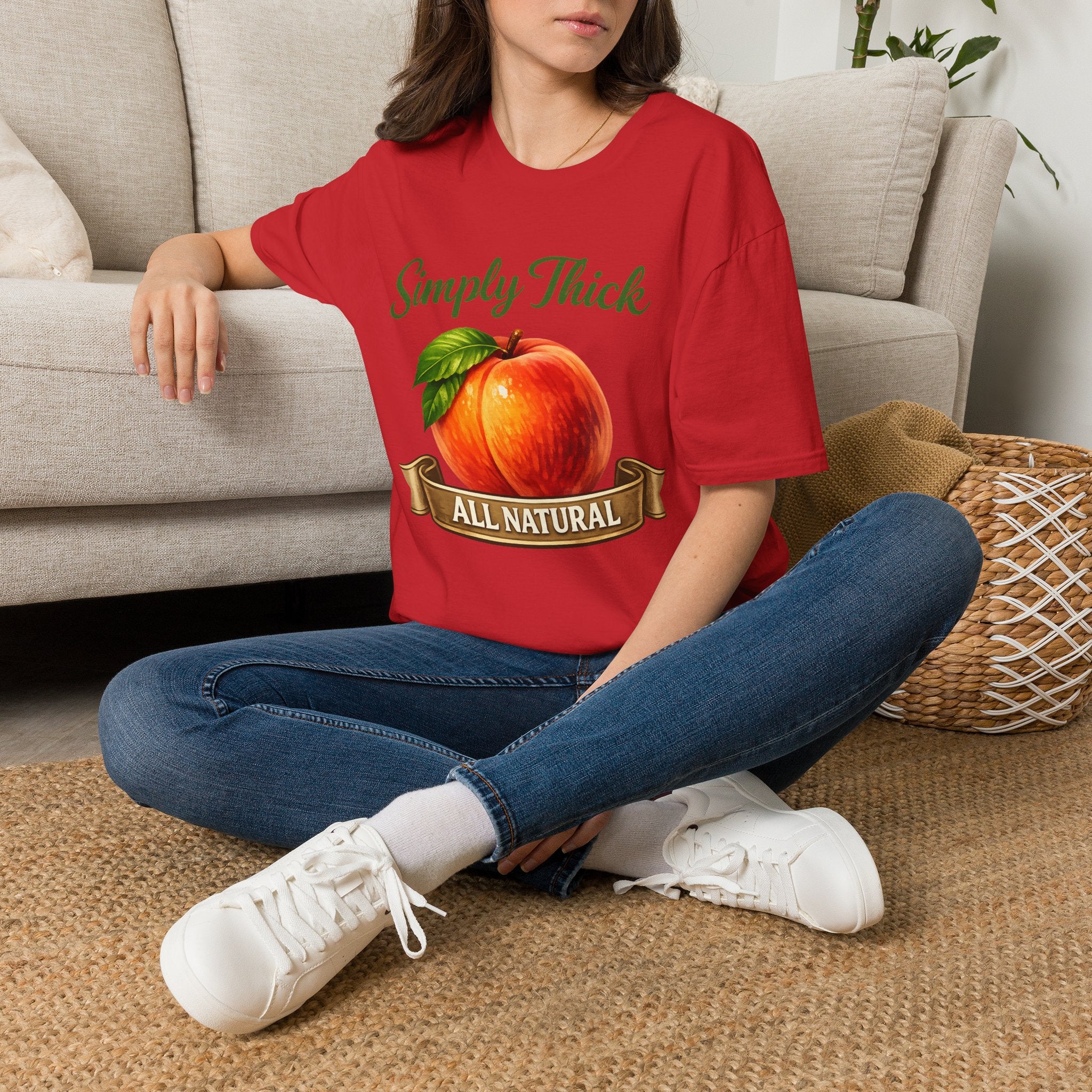 Simply Thick All Natural – Peach Graphic Tee