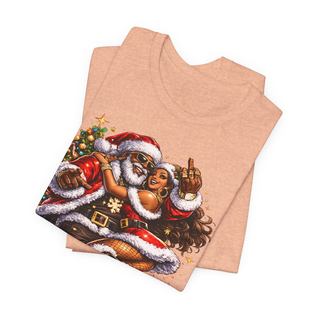 Hip Hop Santa & Mrs. Claus – Urban Christmas T-Shirt