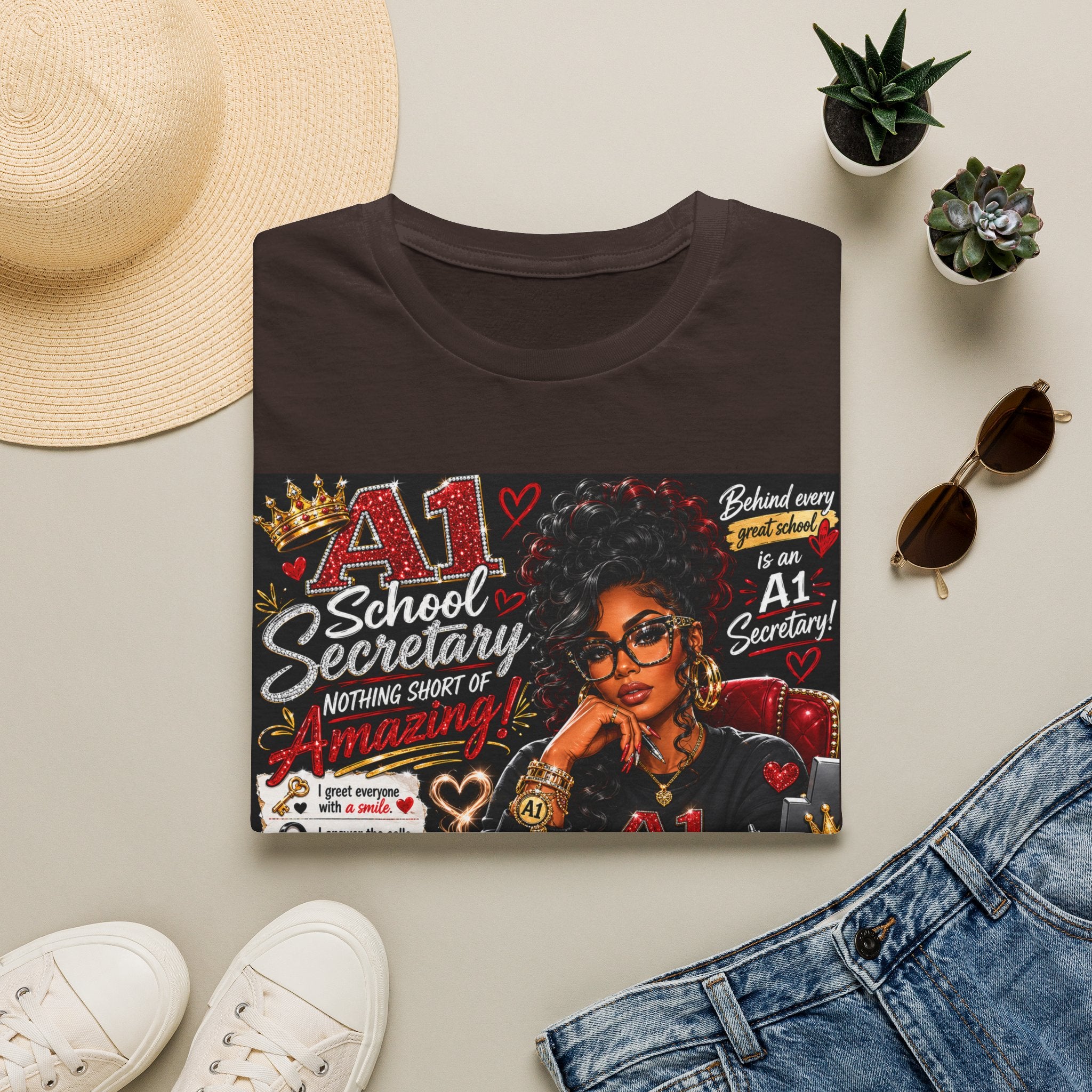 A1 School Secretary Graphic T-Shirt — Nothing Short of Amazing