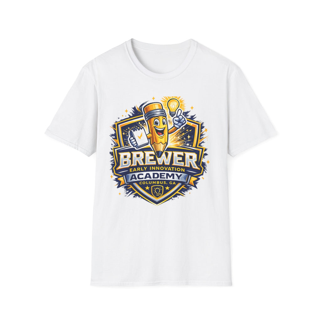 Brewer Early Innovation Academy T-Shirt | Columbus GA School Spirit Tee | BEIA Pencil Mascot Graphic Tee