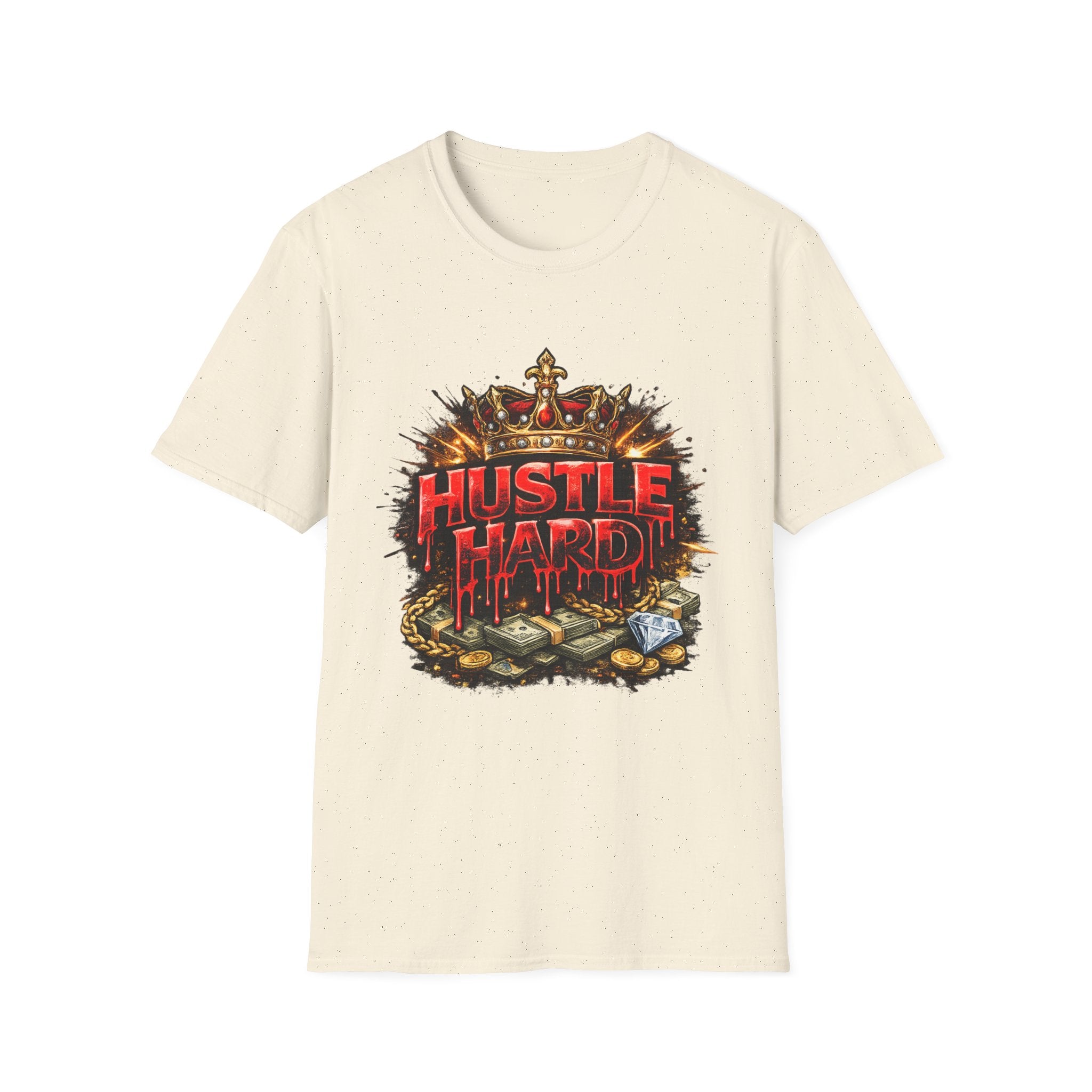 Hustle Hard T-Shirt – Crown & Money Graphic Tee