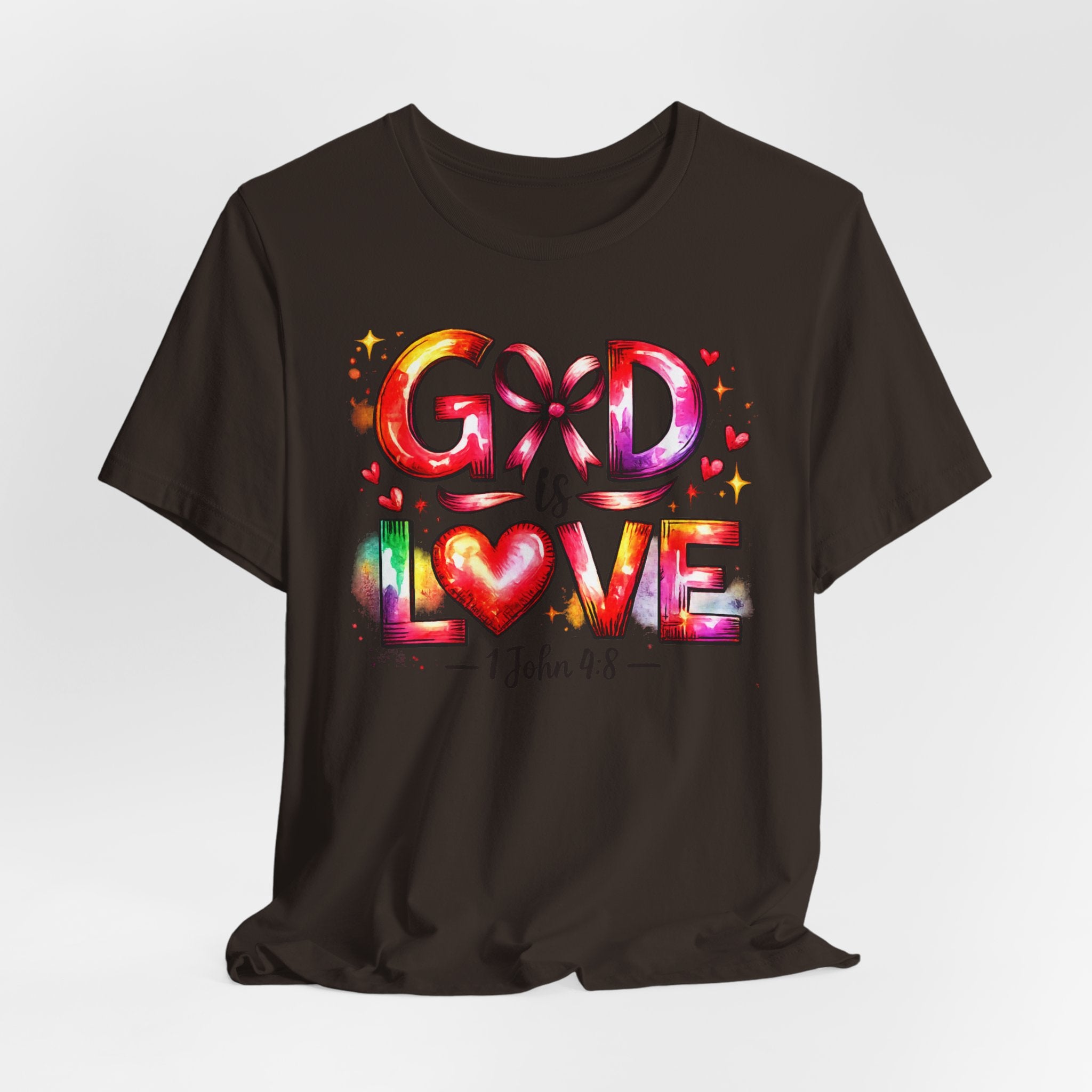 God is Love – 1 John 4:8 Christian Faith T-Shirt