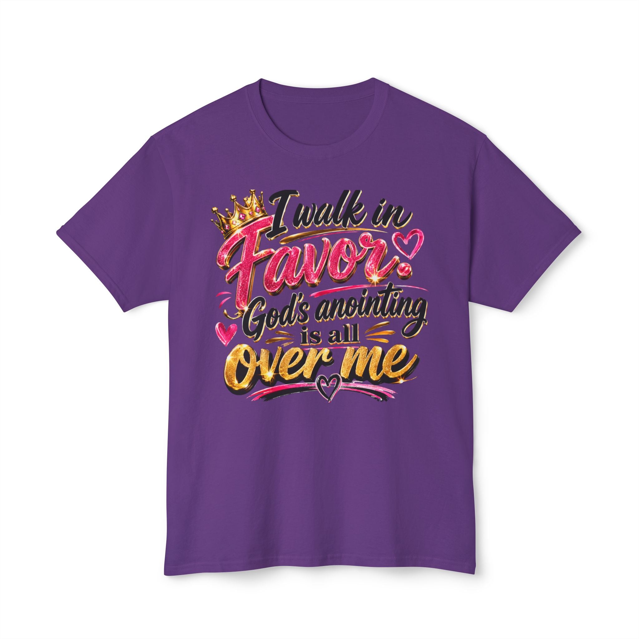 "I Walk in Favor" God's Anointing Is All Over Me Graphic Tee – Faith & Empowerment Shirt