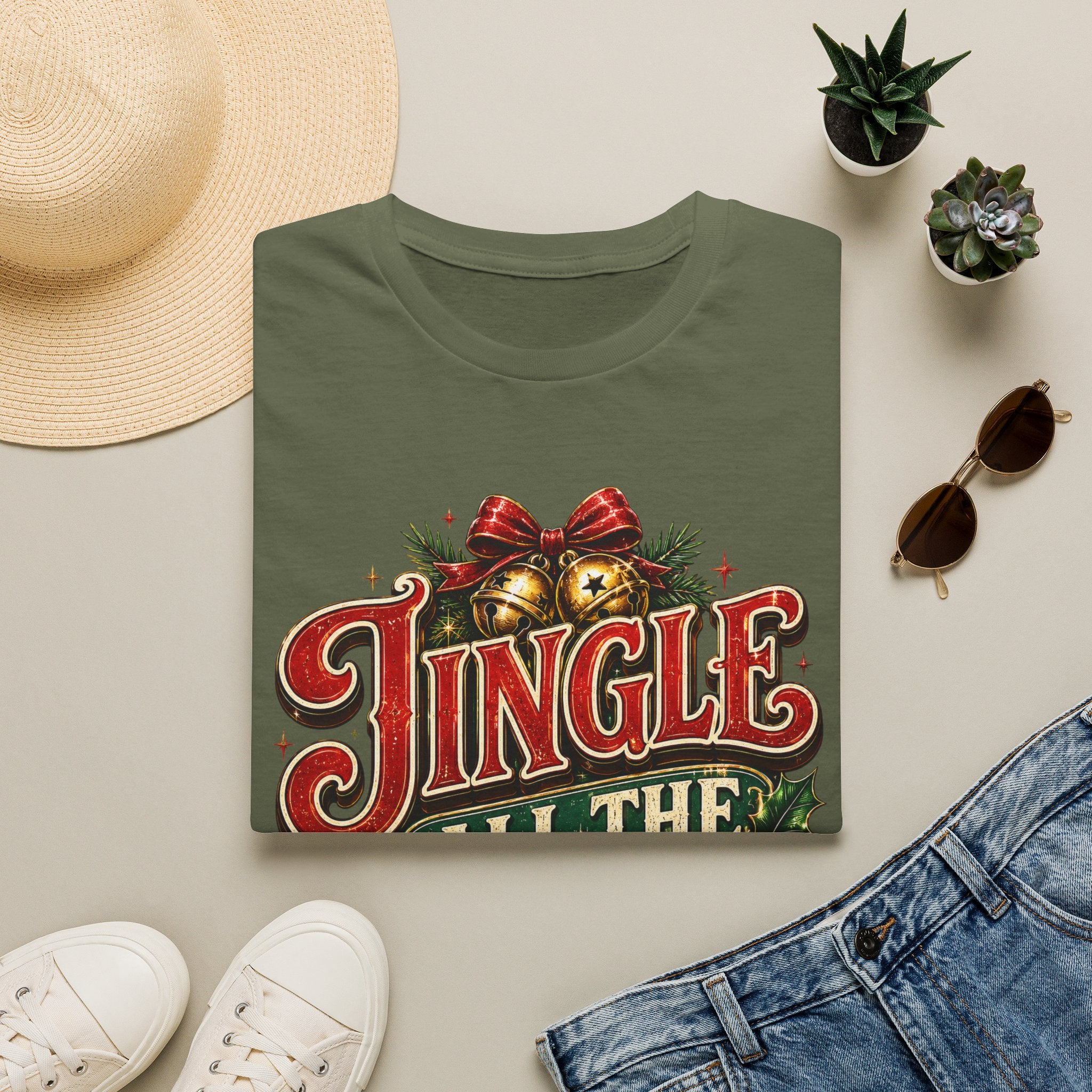 Jingle All the Way Shirt – Vintage Christmas Tee | Classic Holiday Gift