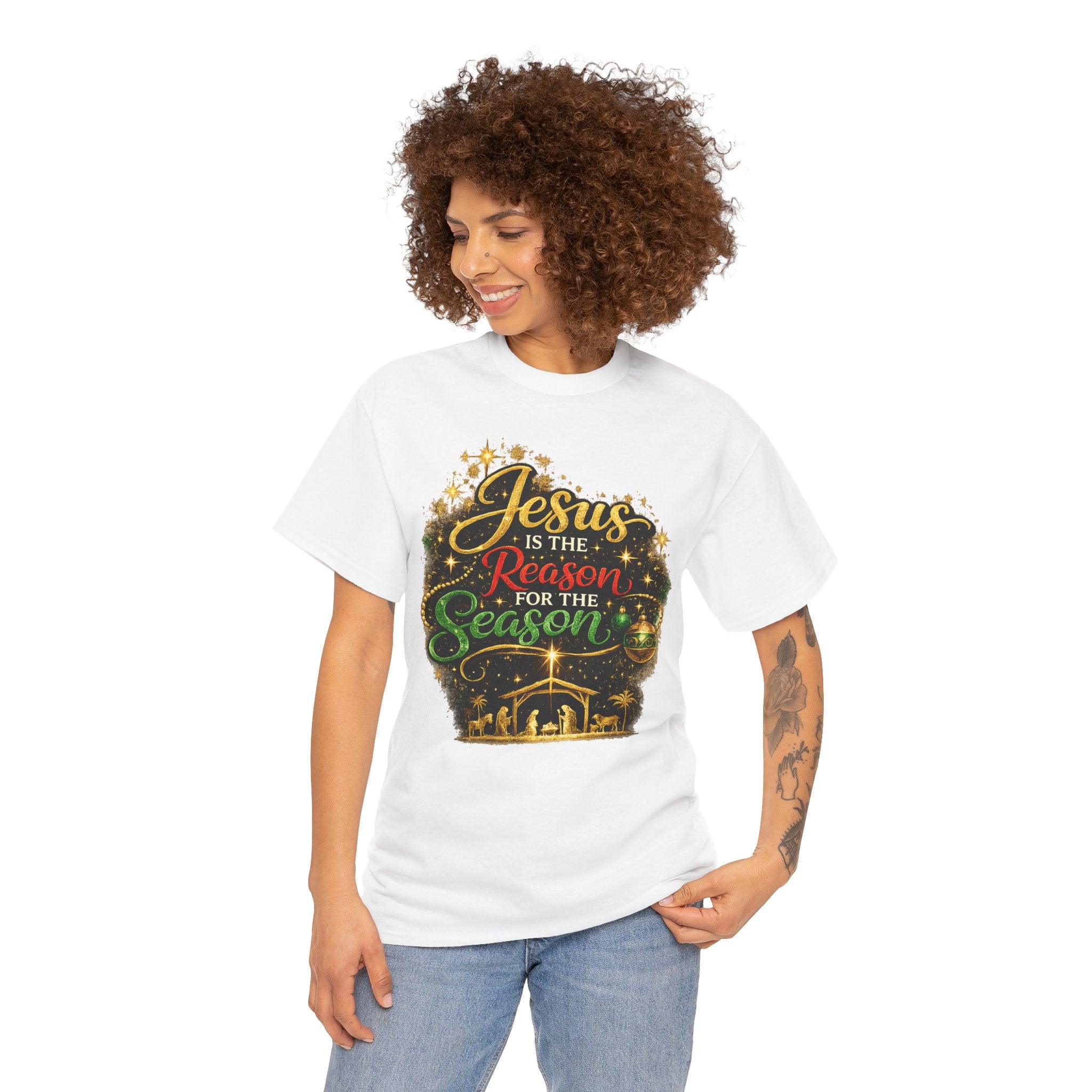Jesus is the Reason for the Season Shirt – Christian Christmas Tee | Faith Holiday Gift