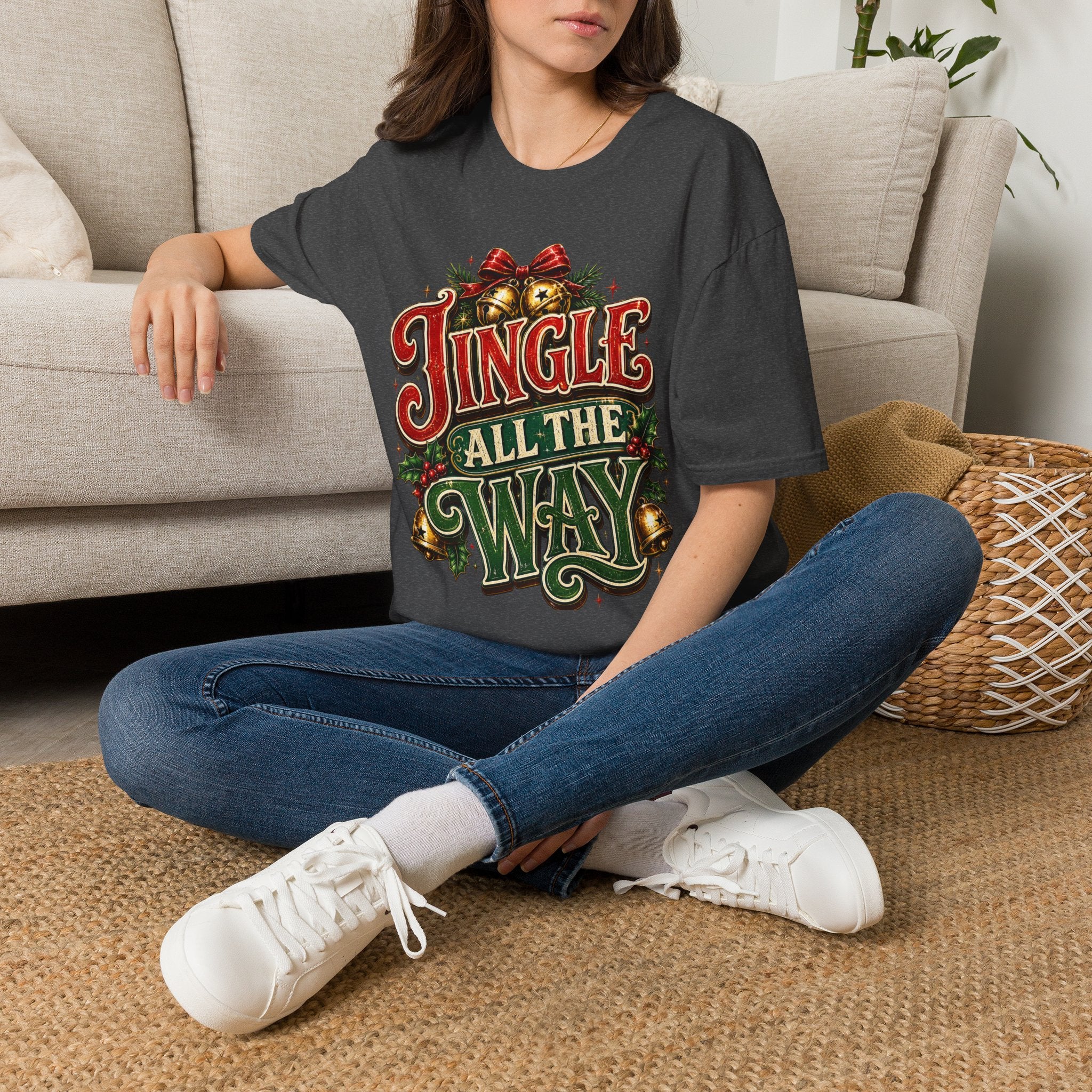 Jingle All the Way Shirt – Vintage Christmas Tee | Classic Holiday Gift