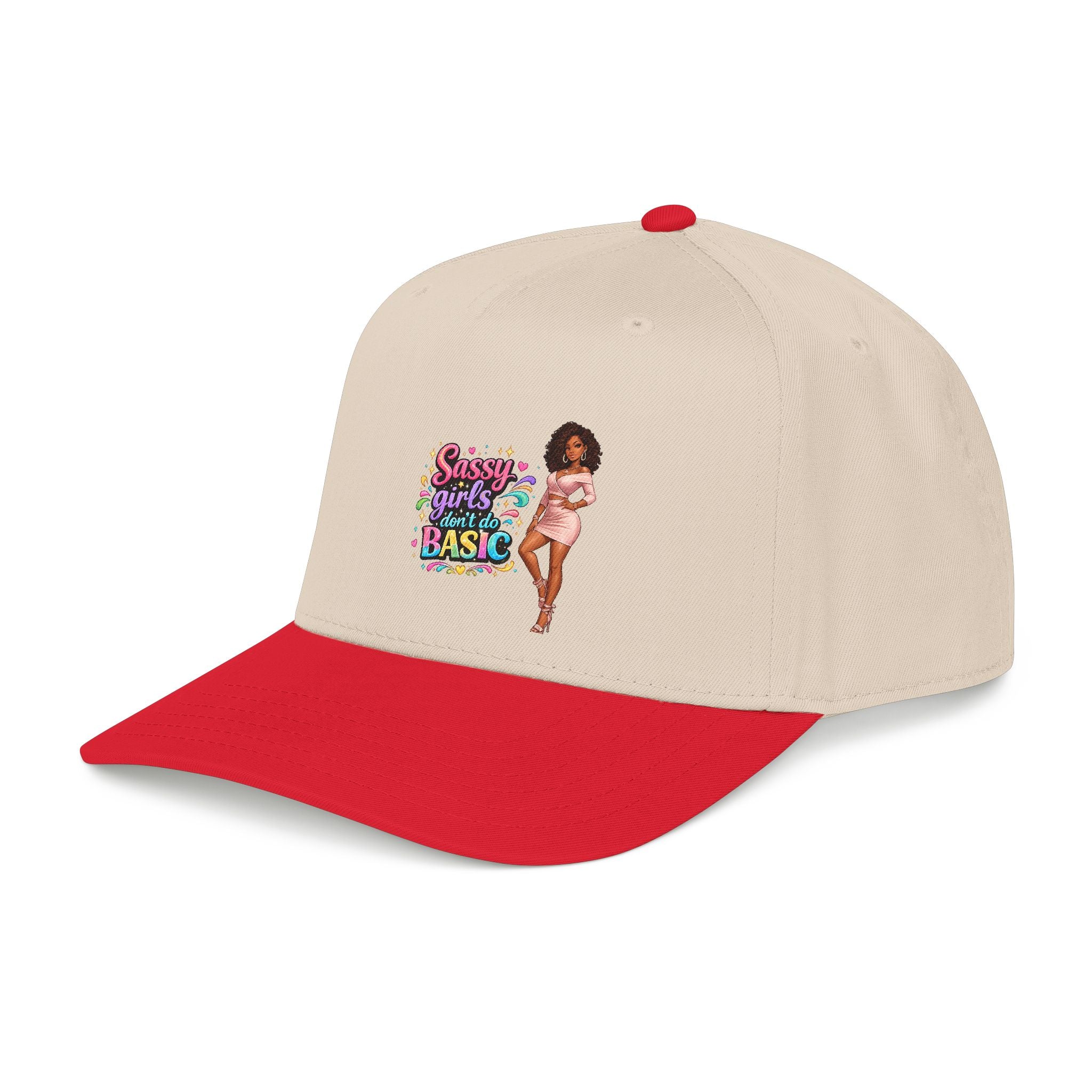 Sassy Girls Don't Do Basic Ball Cap – Royal/Natural