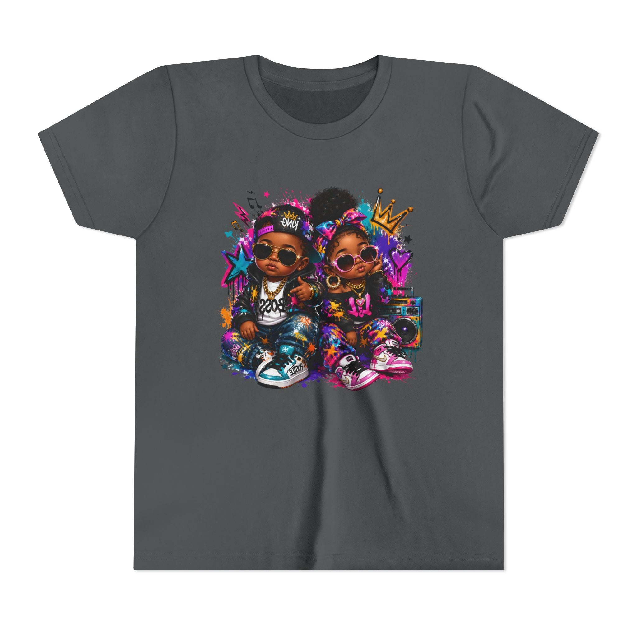 Lil King & Queen T-Shirt | Hip Hop Baby Graphic Tee | Urban Kids Streetwear Shirt