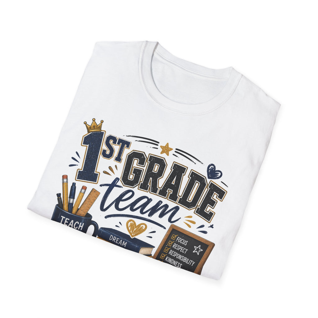 1st Grade Squad Unisex Graphic Tee | Softstyle T-Shirt