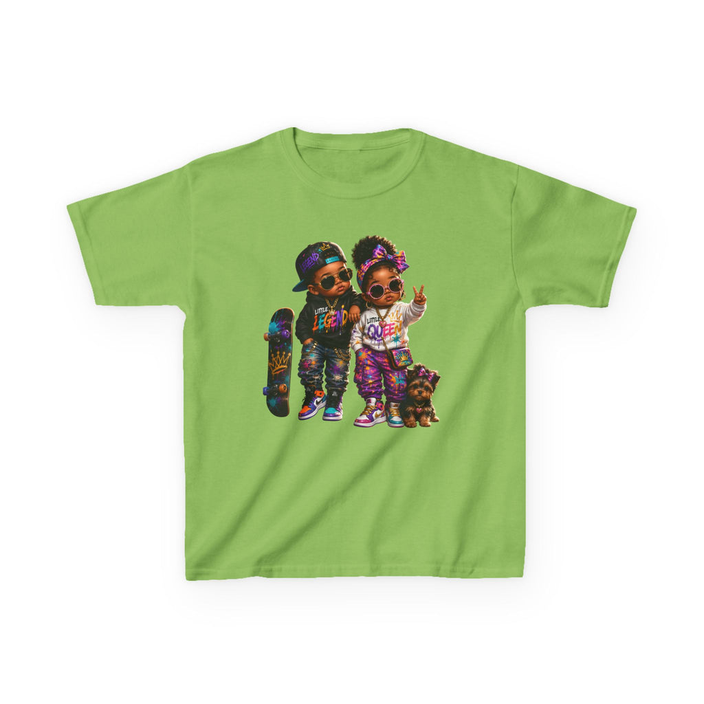 Little Legend & Little Queen T-Shirt | Back to School Hip Hop Kids Graphic Tee | Urban Streetwear Shirt
