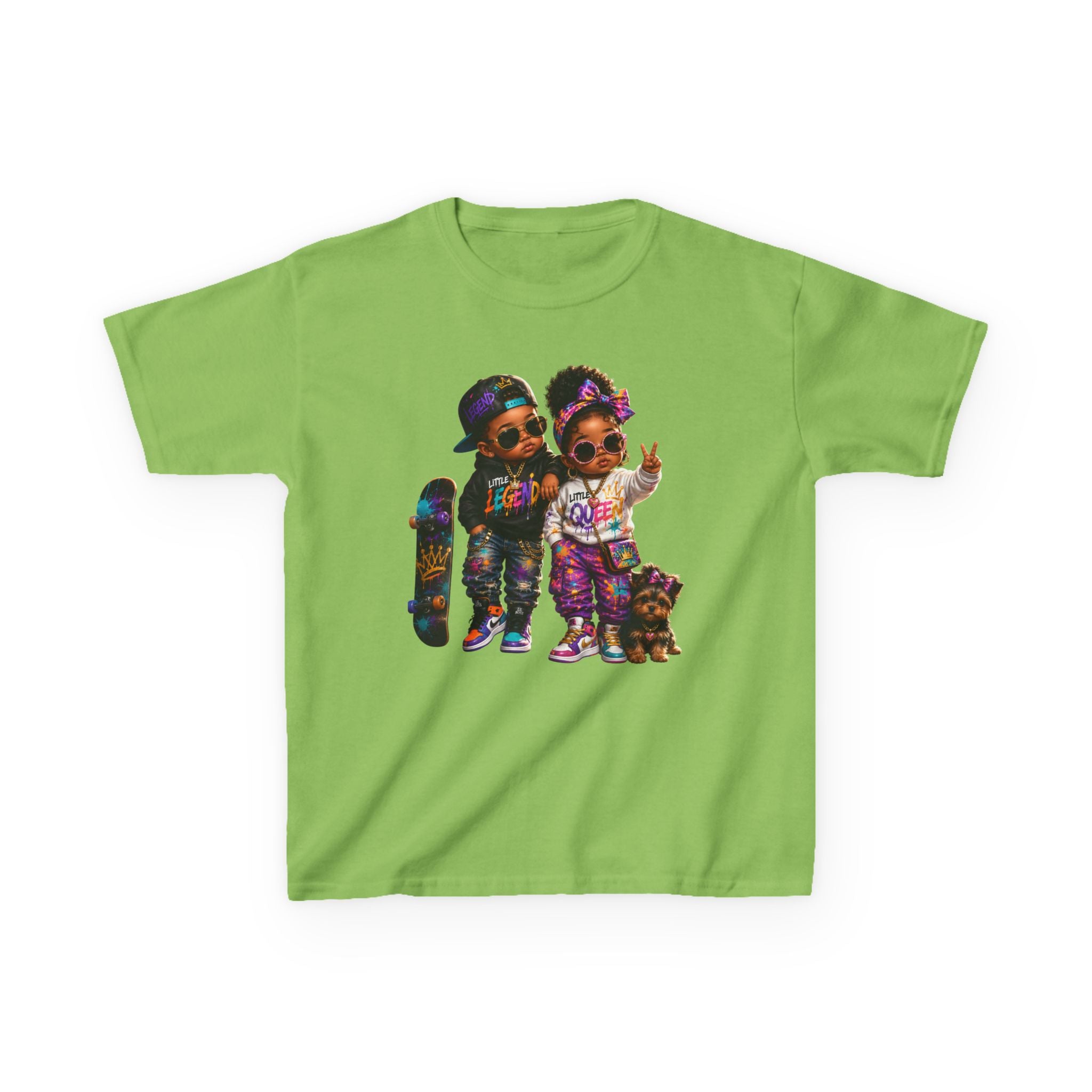 Little Legend & Little Queen T-Shirt | Back to School Hip Hop Kids Graphic Tee | Urban Streetwear Shirt