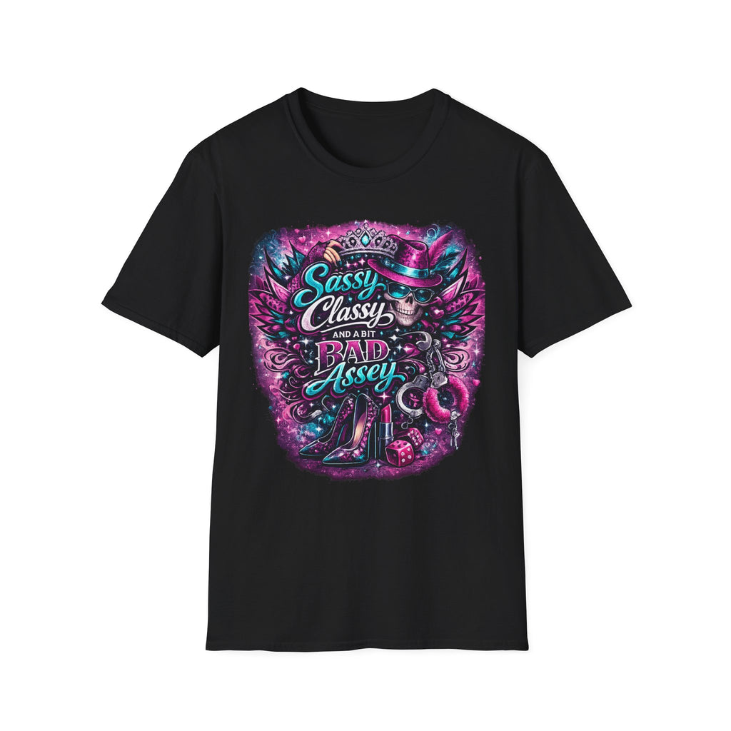Sassy Classy And A Bit Bad Assey T-Shirt | Skeleton Queen Women's Graphic Tee