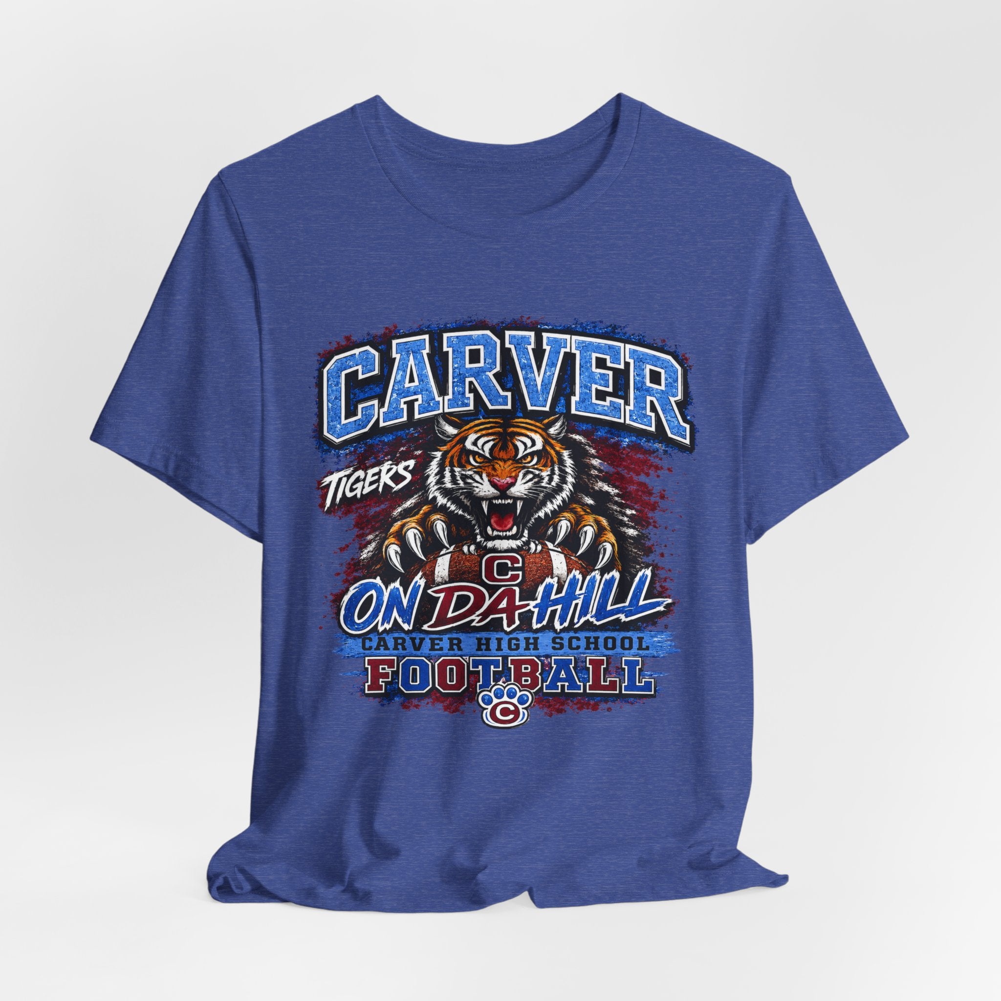 Carver Tigers On Da Hill T-Shirt | Carver High School Football Graphic Tee