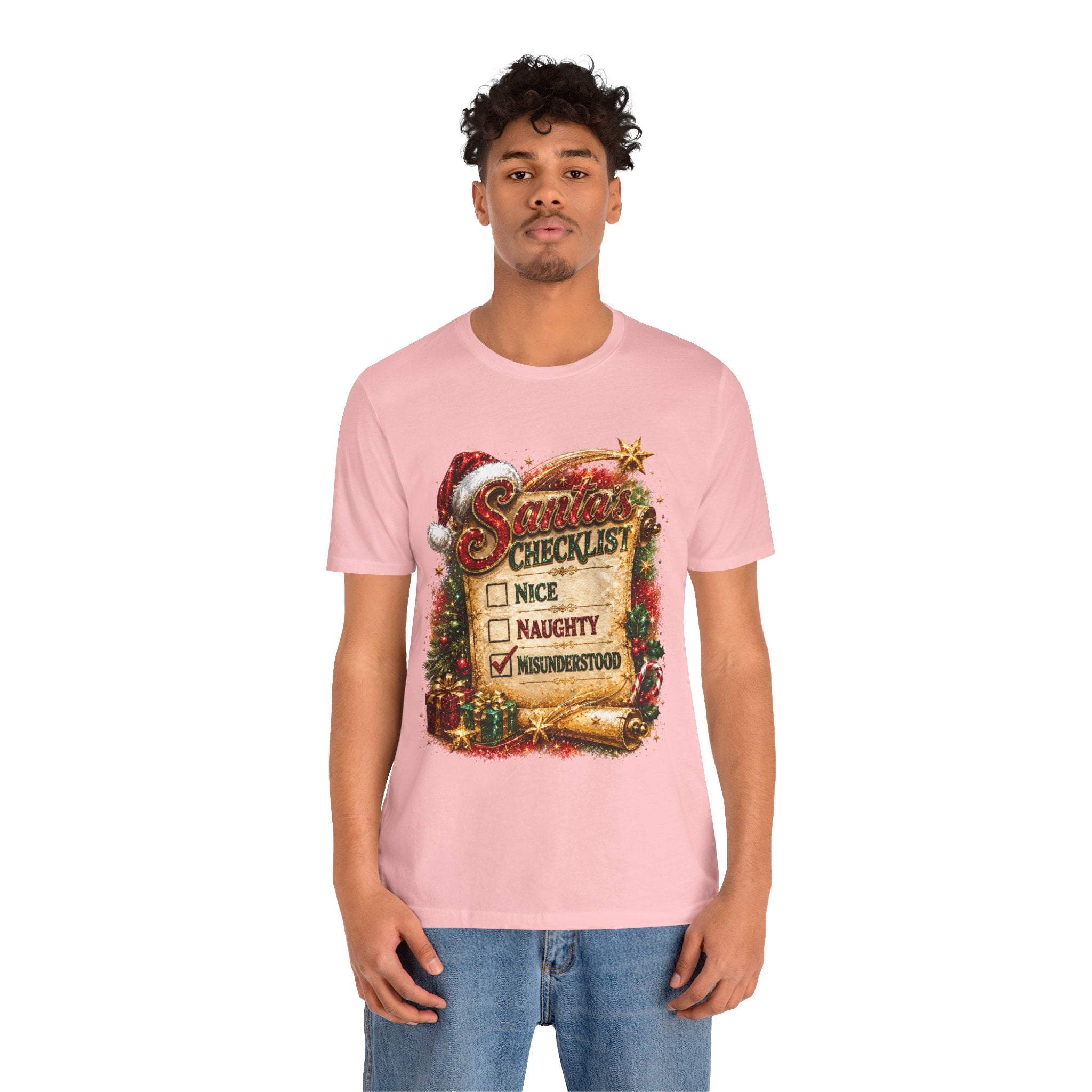 Santa's Checklist: Misunderstood – Funny Christmas T-Shirt