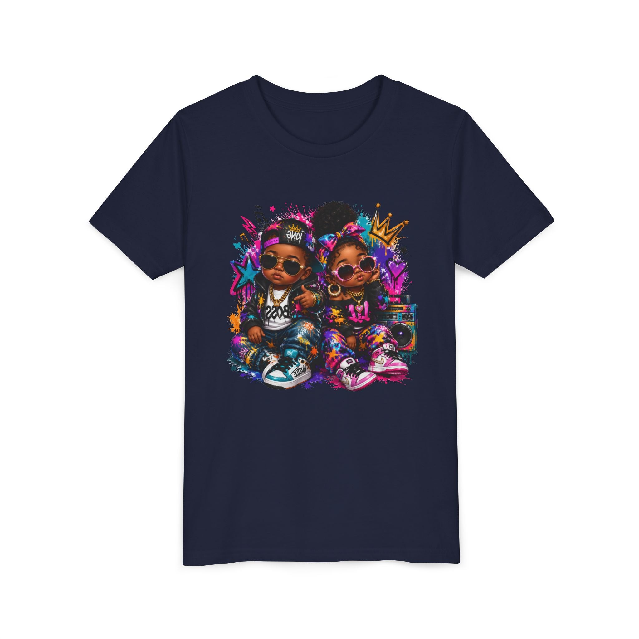 Lil King & Queen T-Shirt | Hip Hop Baby Graphic Tee | Urban Kids Streetwear Shirt