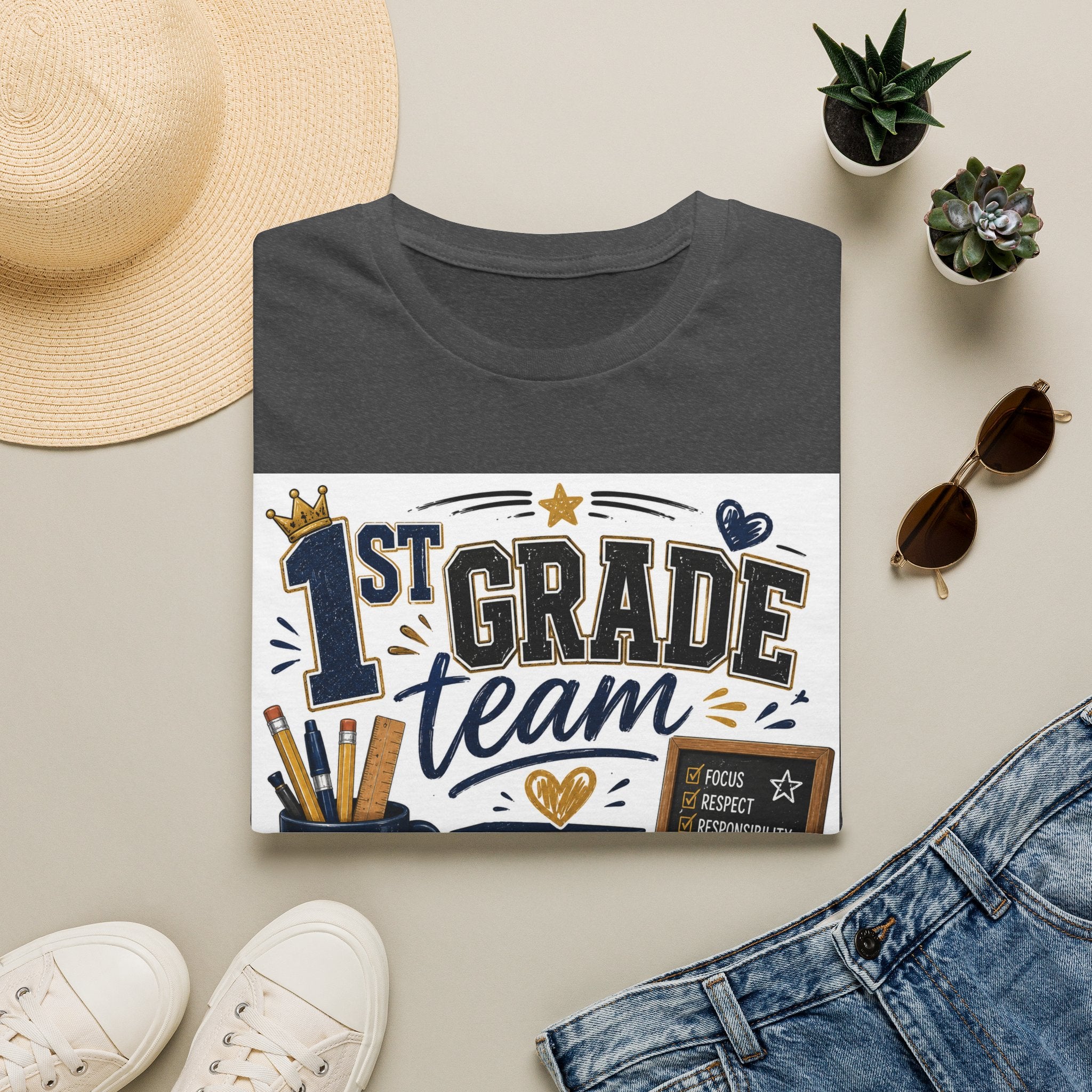 1st Grade Squad Unisex Graphic Tee | Softstyle T-Shirt